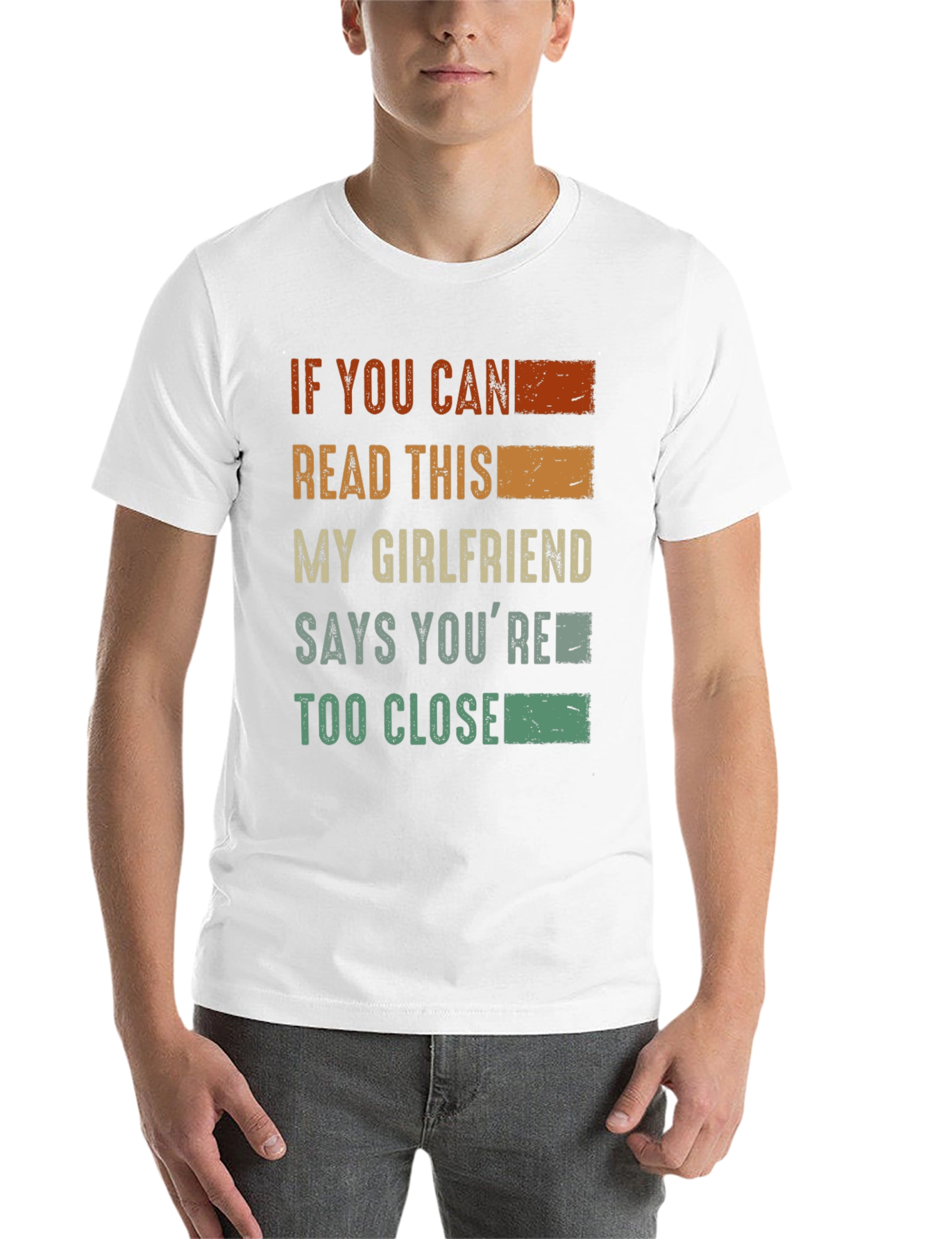 Black Funny Graphic T-Shirt - "If You Can Read This..." view 14