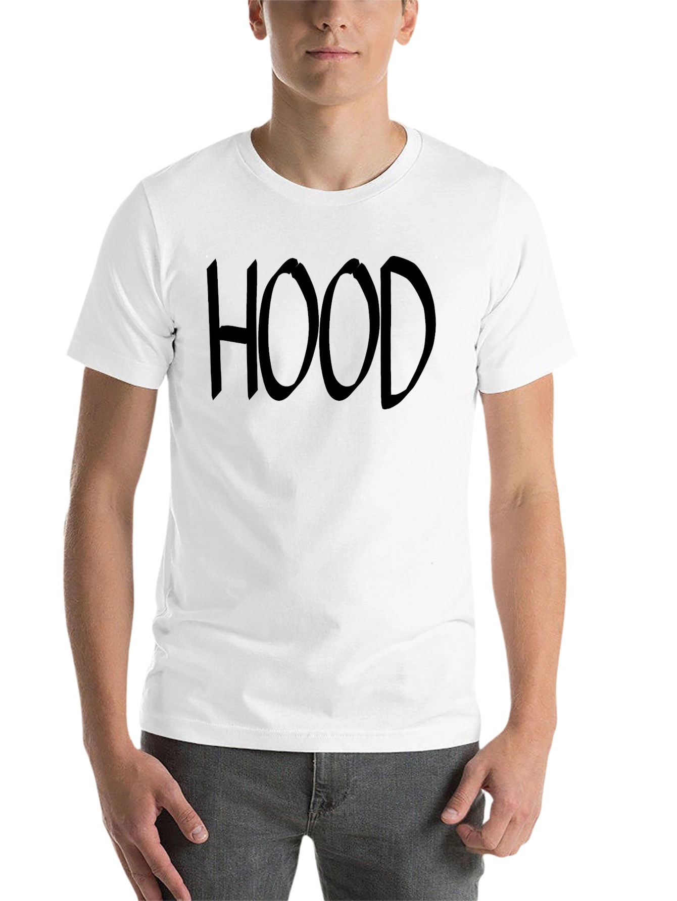 Black Black "HOOD" Graphic Tee - Casual Comfort view 14