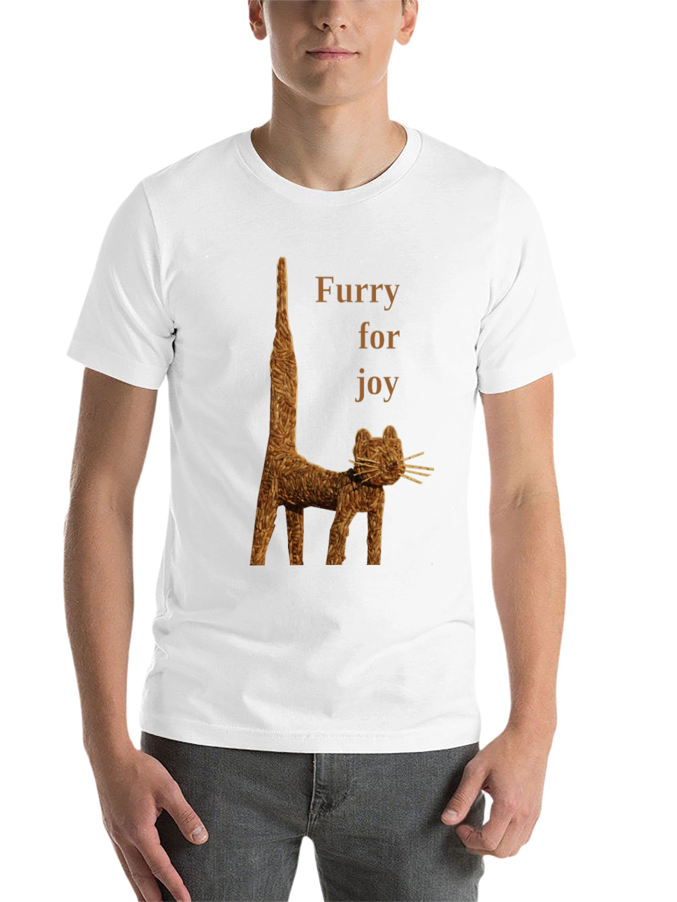 Black Furry for Joy T-shirt view 14