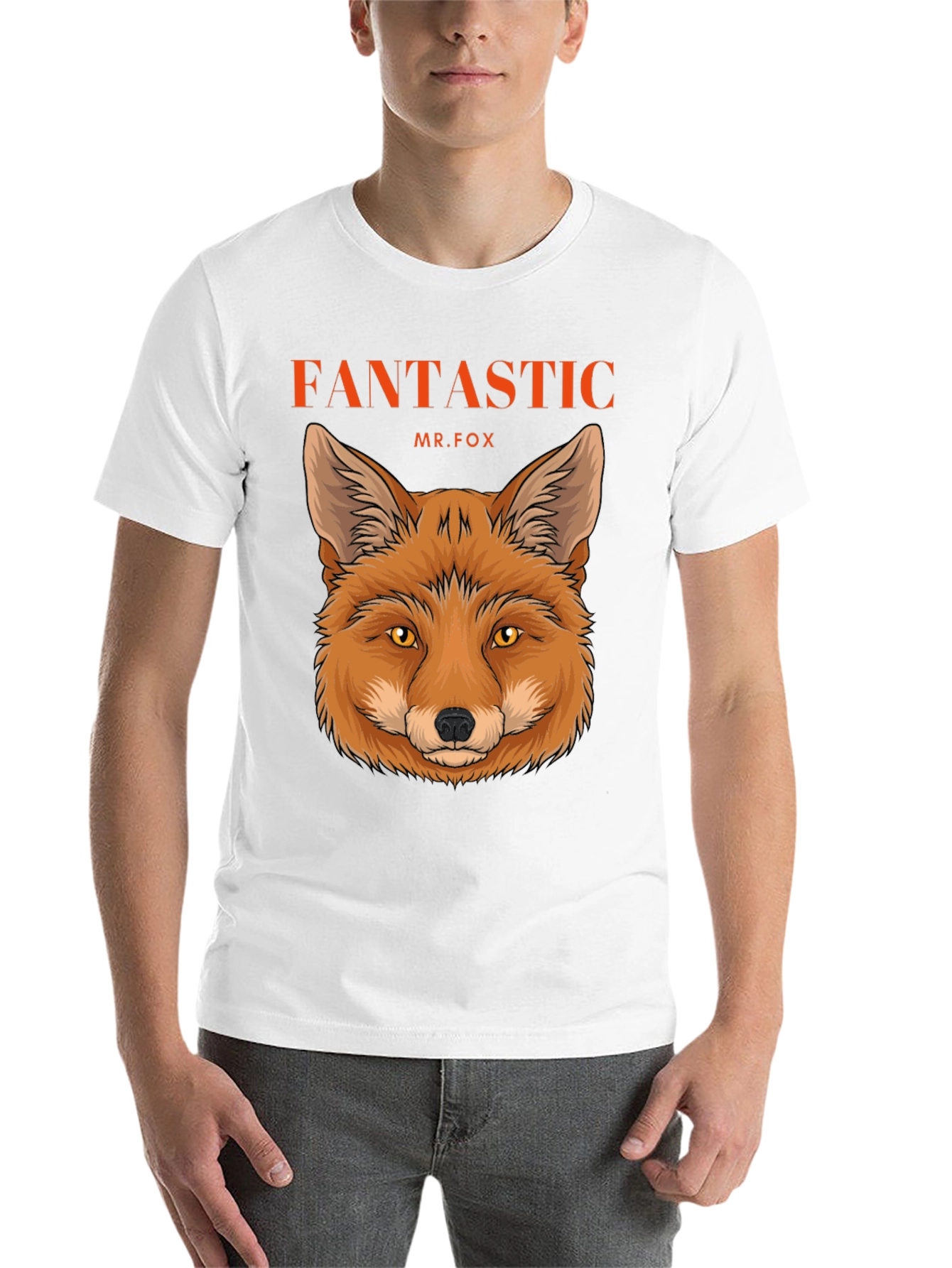 Black Fantastic Mr. Fox Graphic Tee - Black Cotton T-Shirt view 14