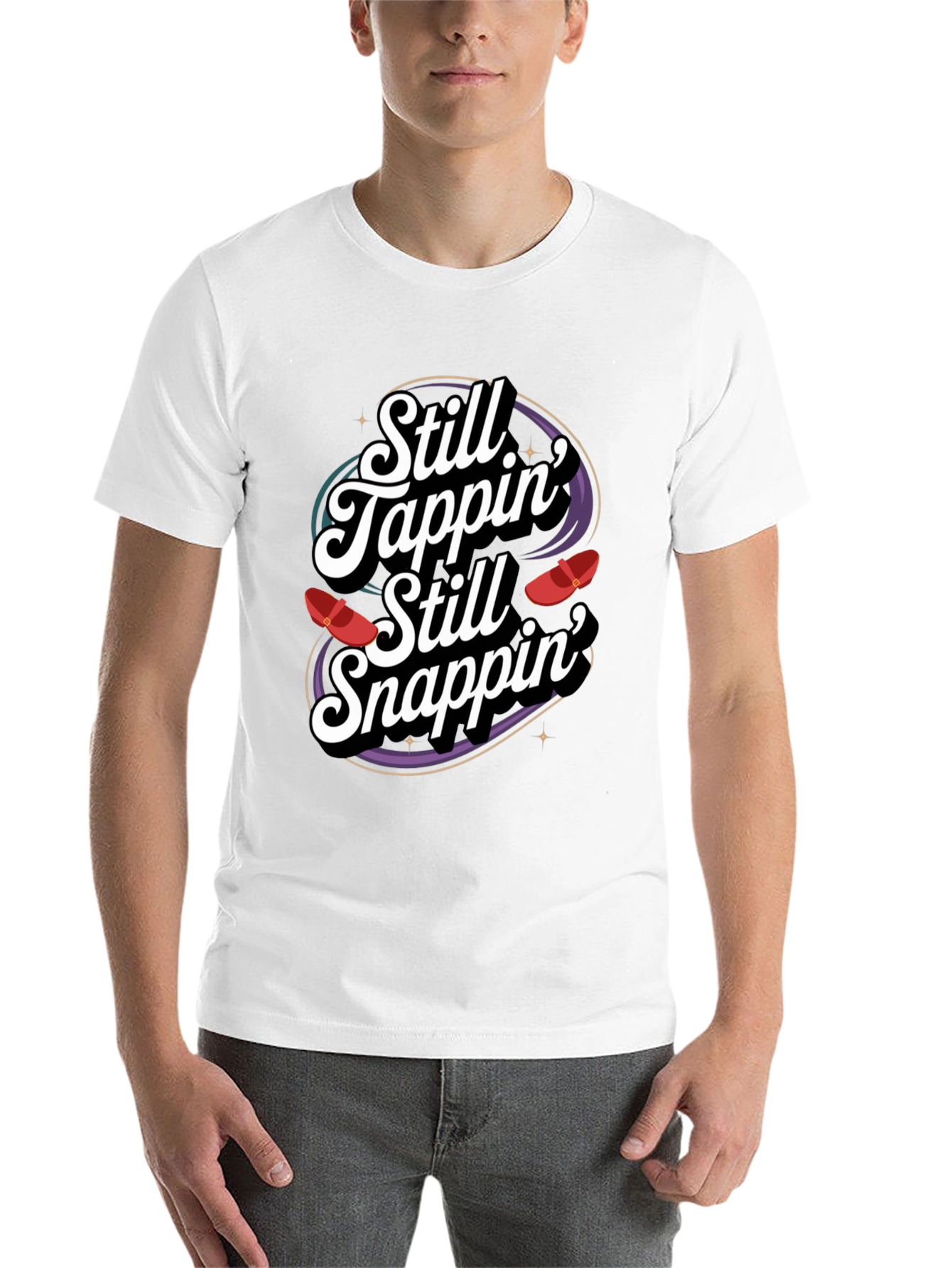 Black Still Tappin' Still Snappin' Graphic Tee view 14