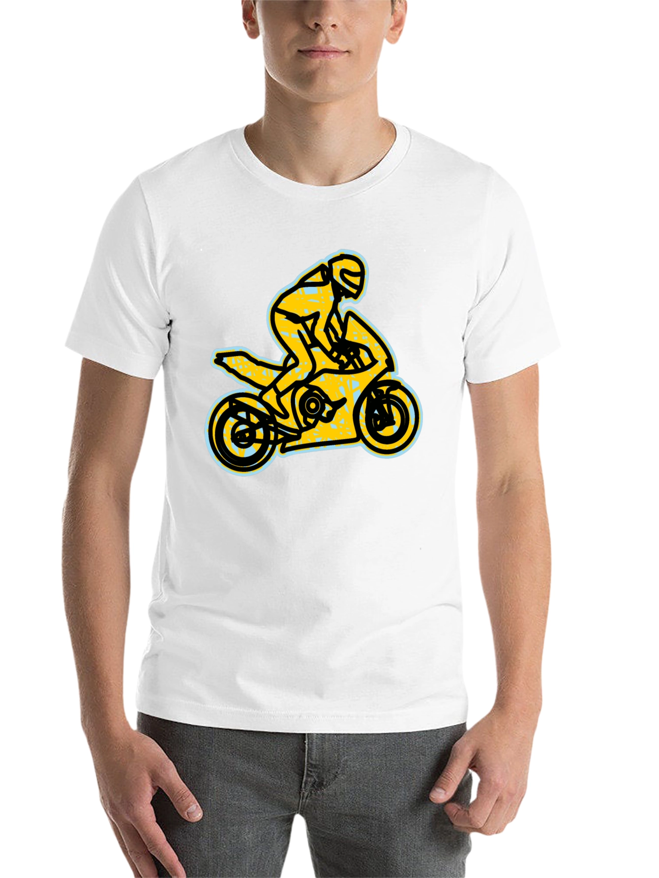 Black Motorcycle T-Shirt - Ride in Style! view 14