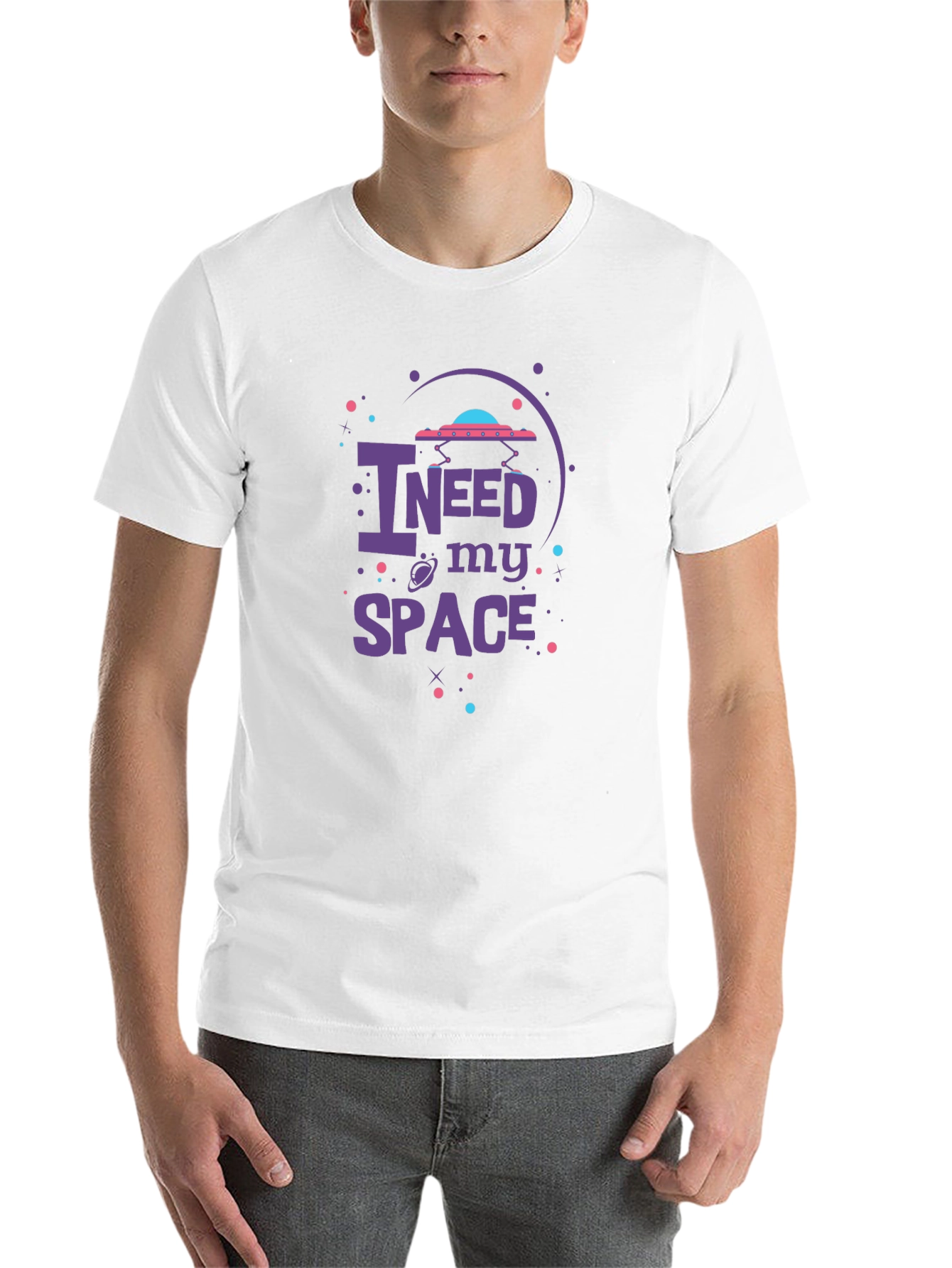Black I Need My Space Graphic Tee view 14