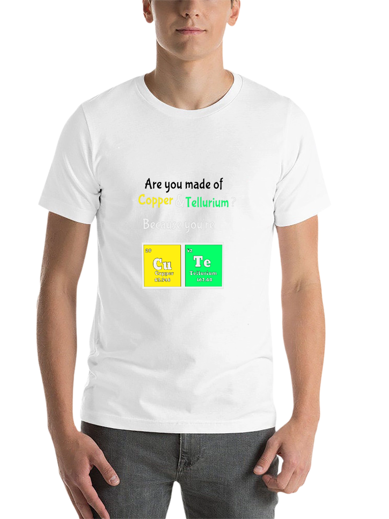 CuTe Chemistry Pun T-Shirt: Periodic Table Romance - 14