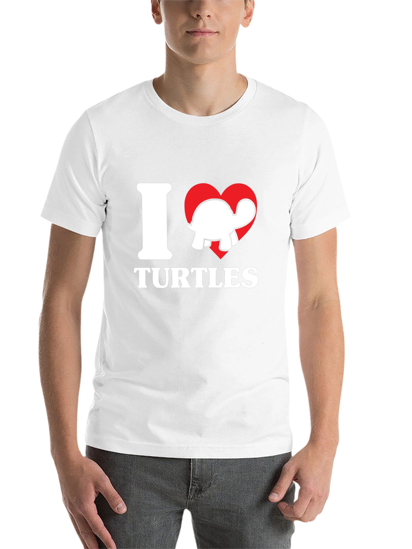 Black I Heart Turtles Graphic T-Shirt - Soft Cotton Tee view 14