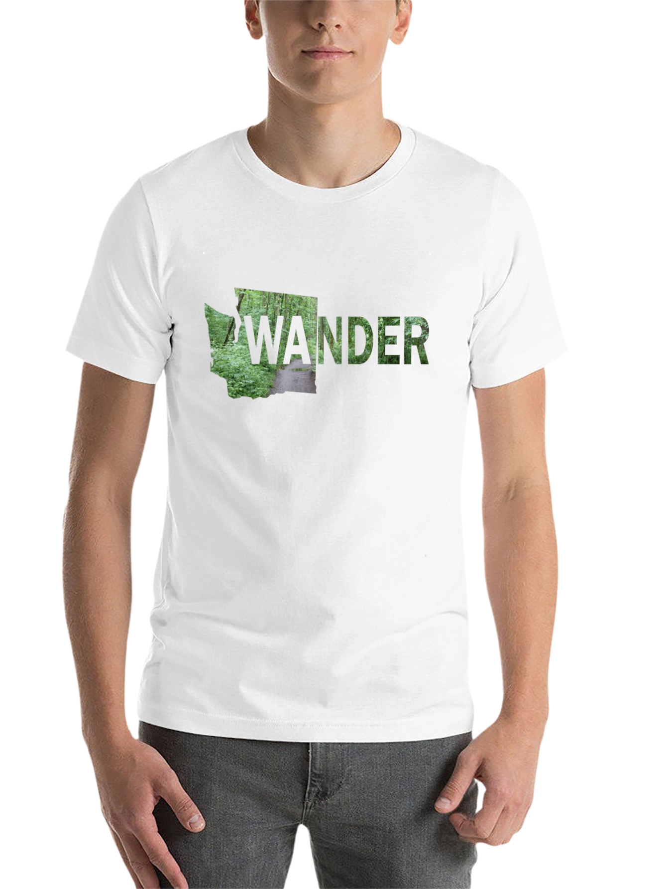 Black Washington State Wander T-Shirt view 14