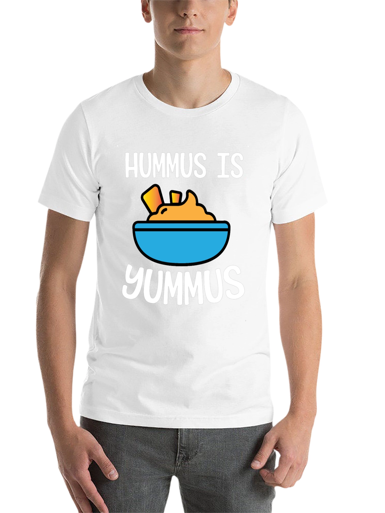 Black Hummus Is Yummus T-Shirt - Funny Foodie Tee view 14