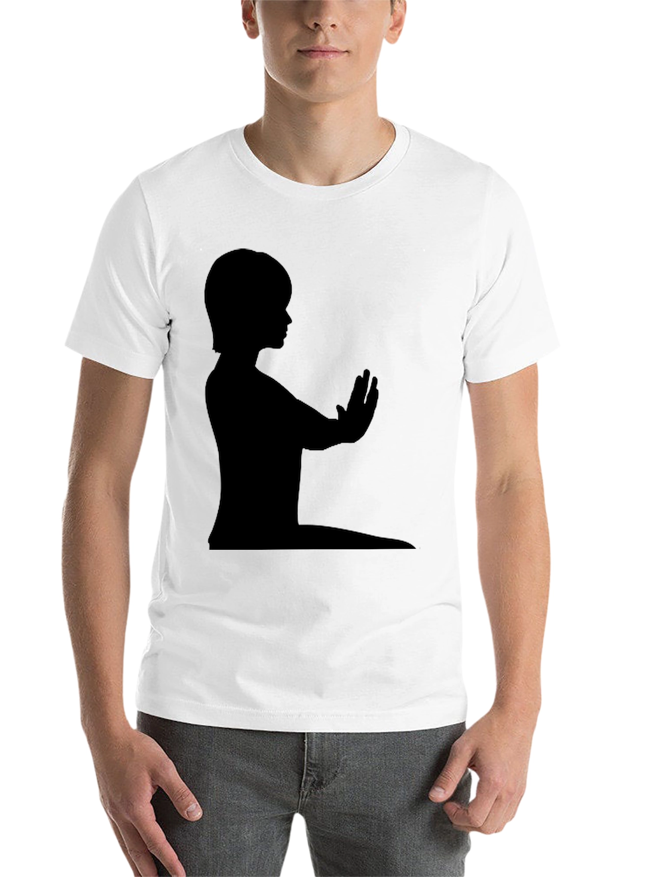 Black Silhouette Graphic Tee - Black view 14