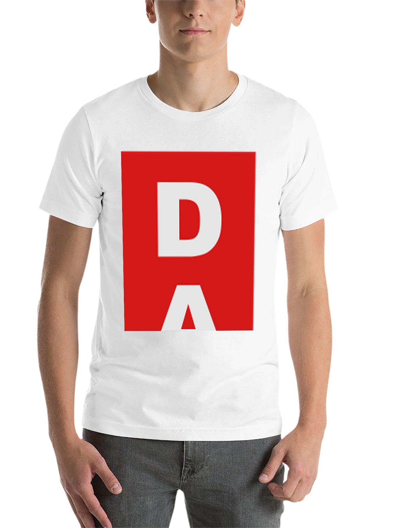 Black DA Graphic Tee - Bold Minimalist Design, Soft Cotton Blend view 14