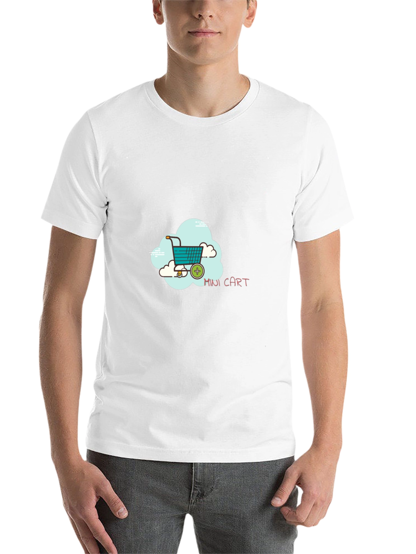Mini Cart Graphic Black T-Shirt - 14