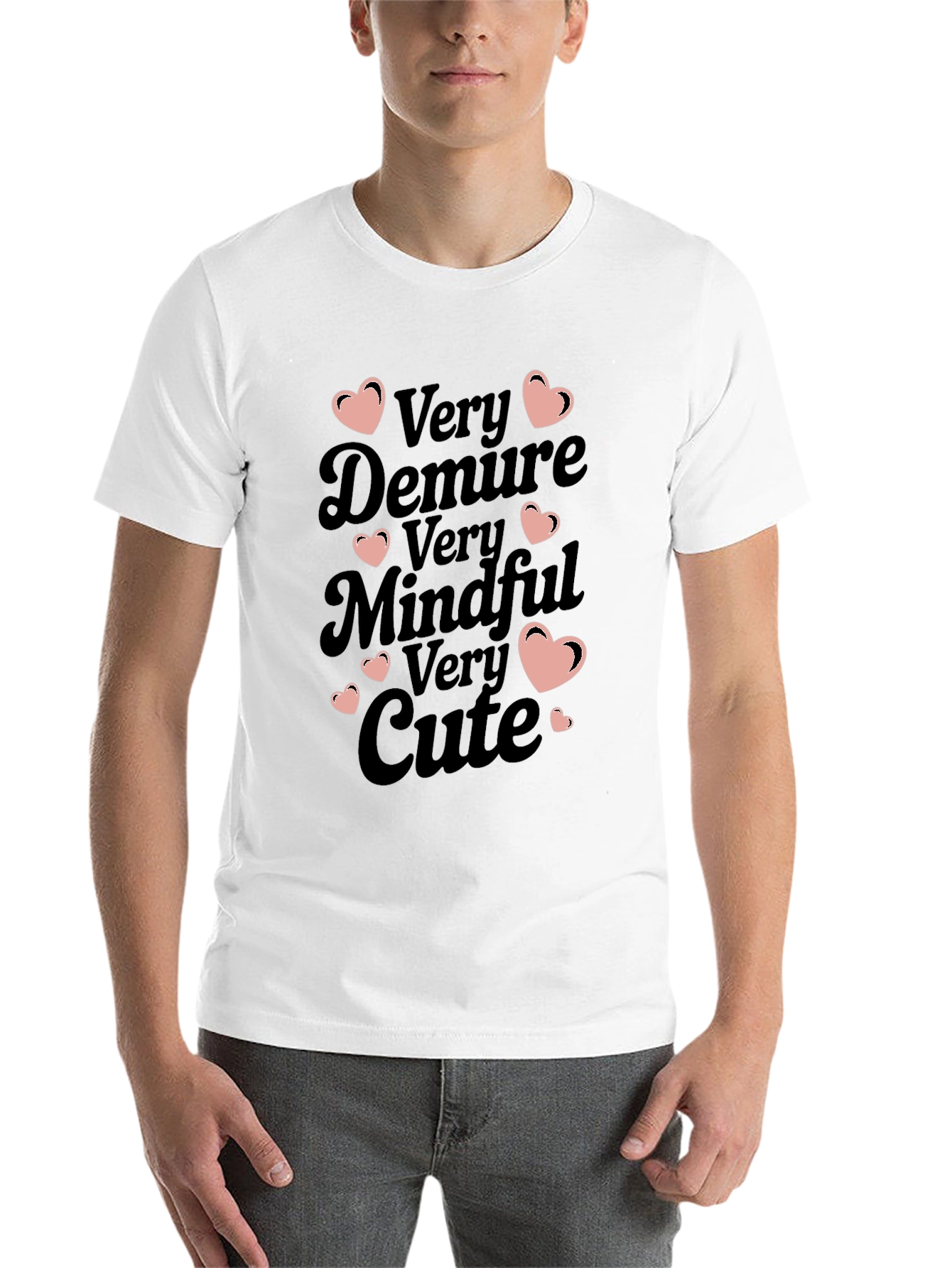 Black Very Demure Mindful Cute Graphic Tee view 14