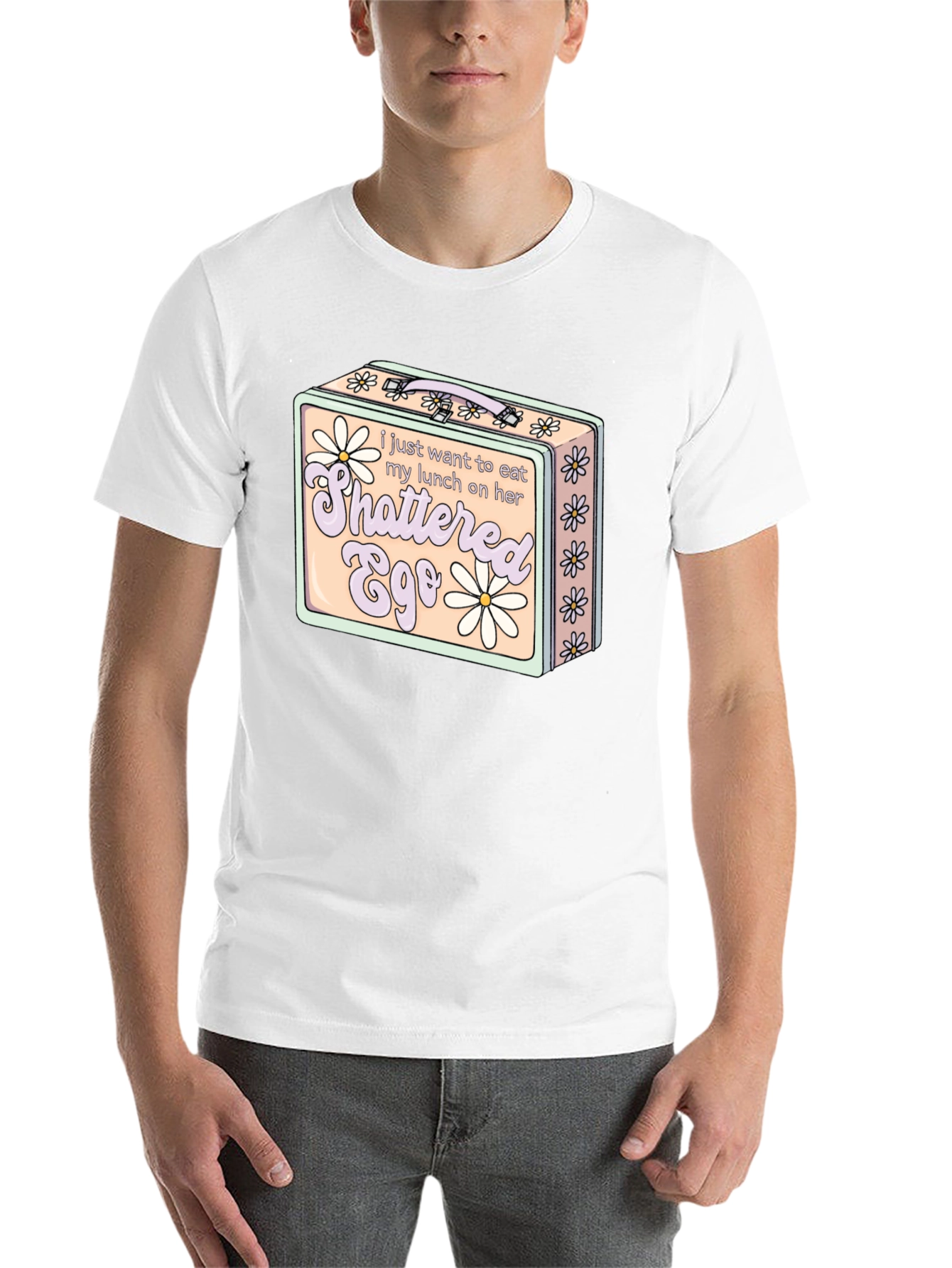 Black Shattered Ego Graphic Tee view 14