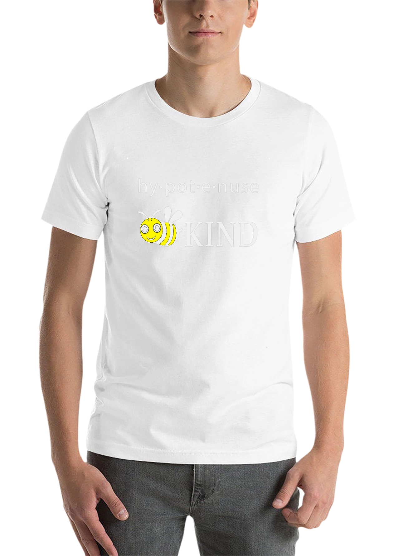 Black Hypotenuse Kind T-Shirt, Bee Kind Shirt view 14
