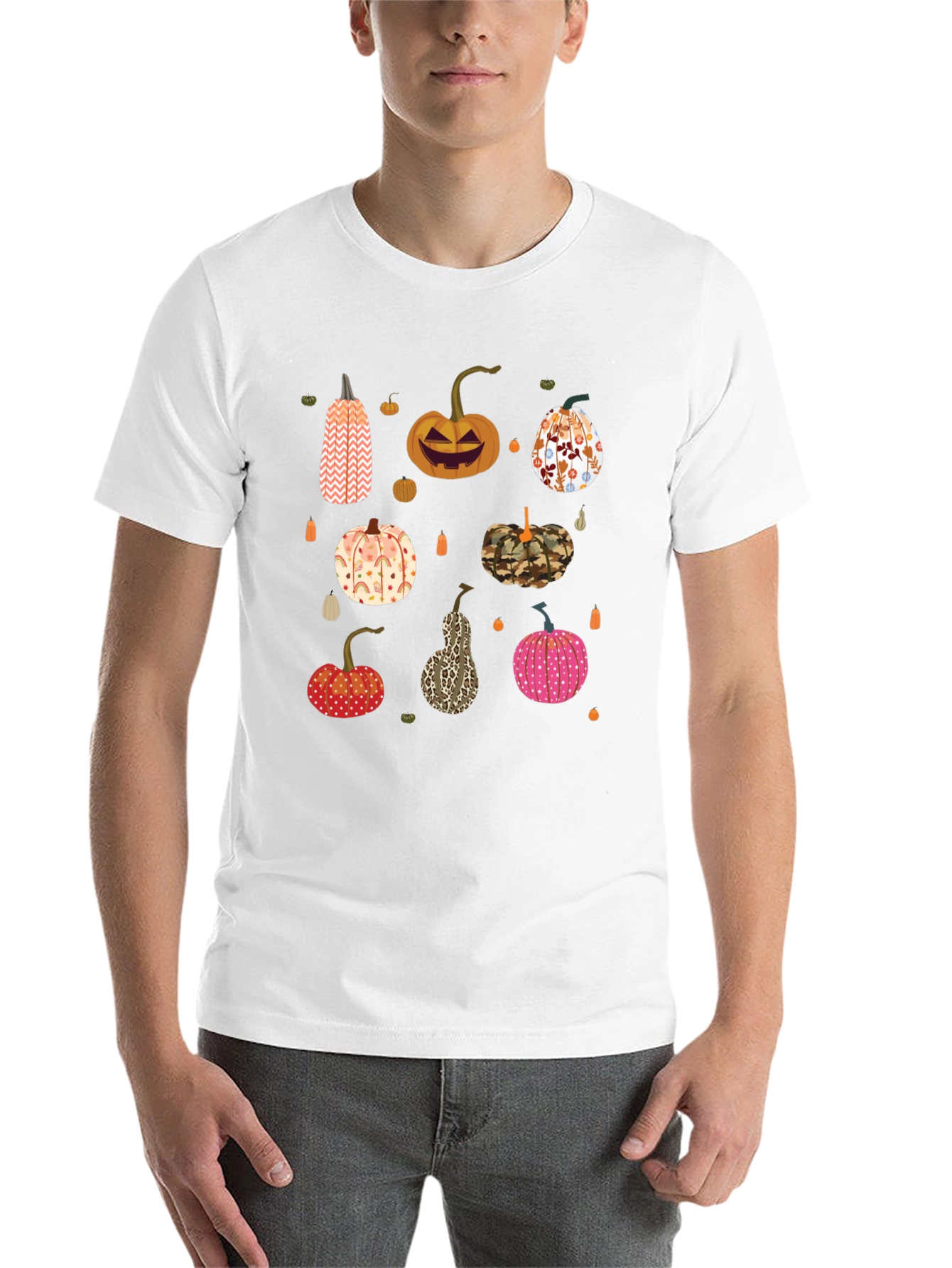 Black Pumpkin Patch Black T-Shirt view 14