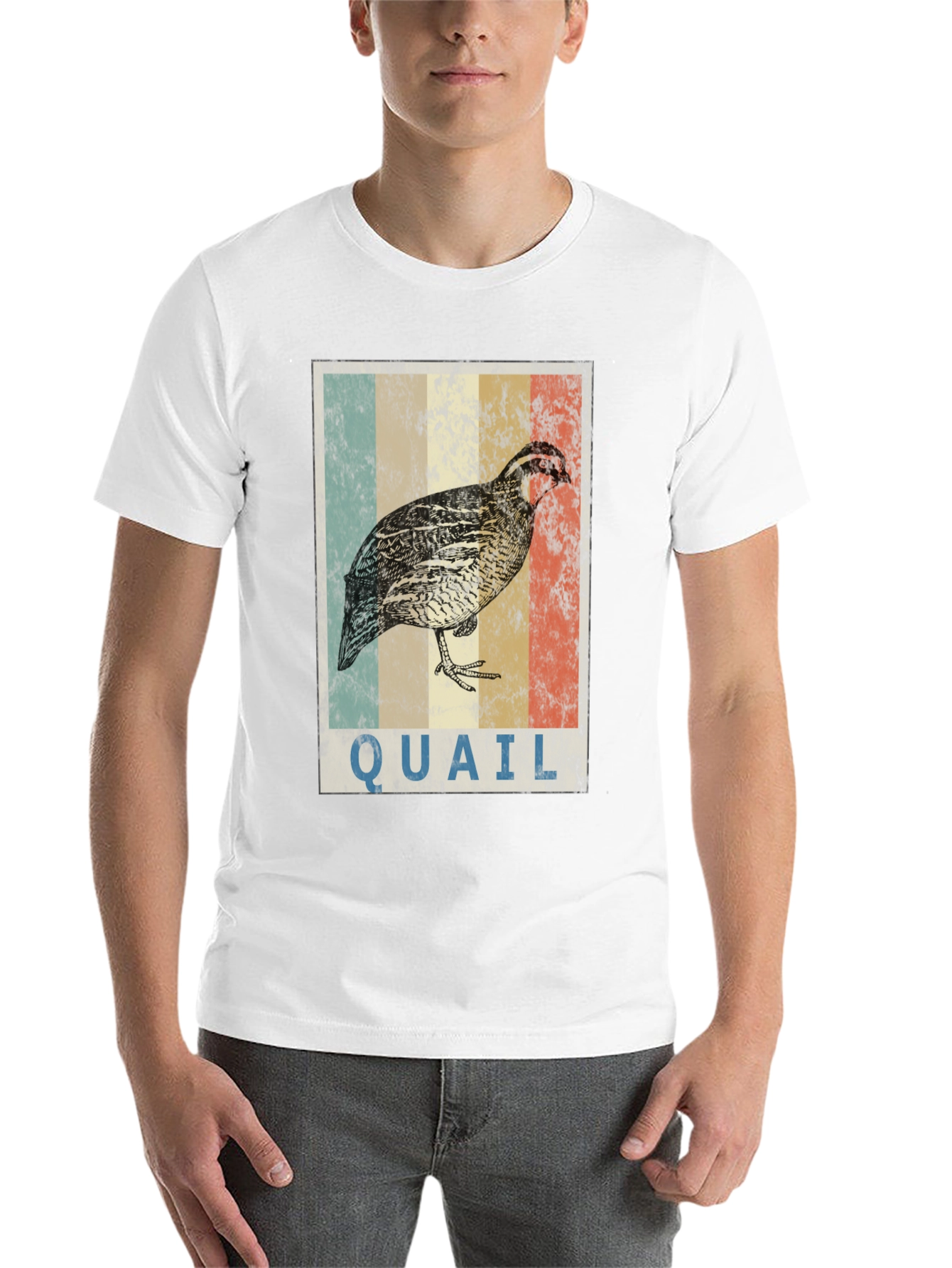 Black Vintage Quail Graphic T-Shirt view 14