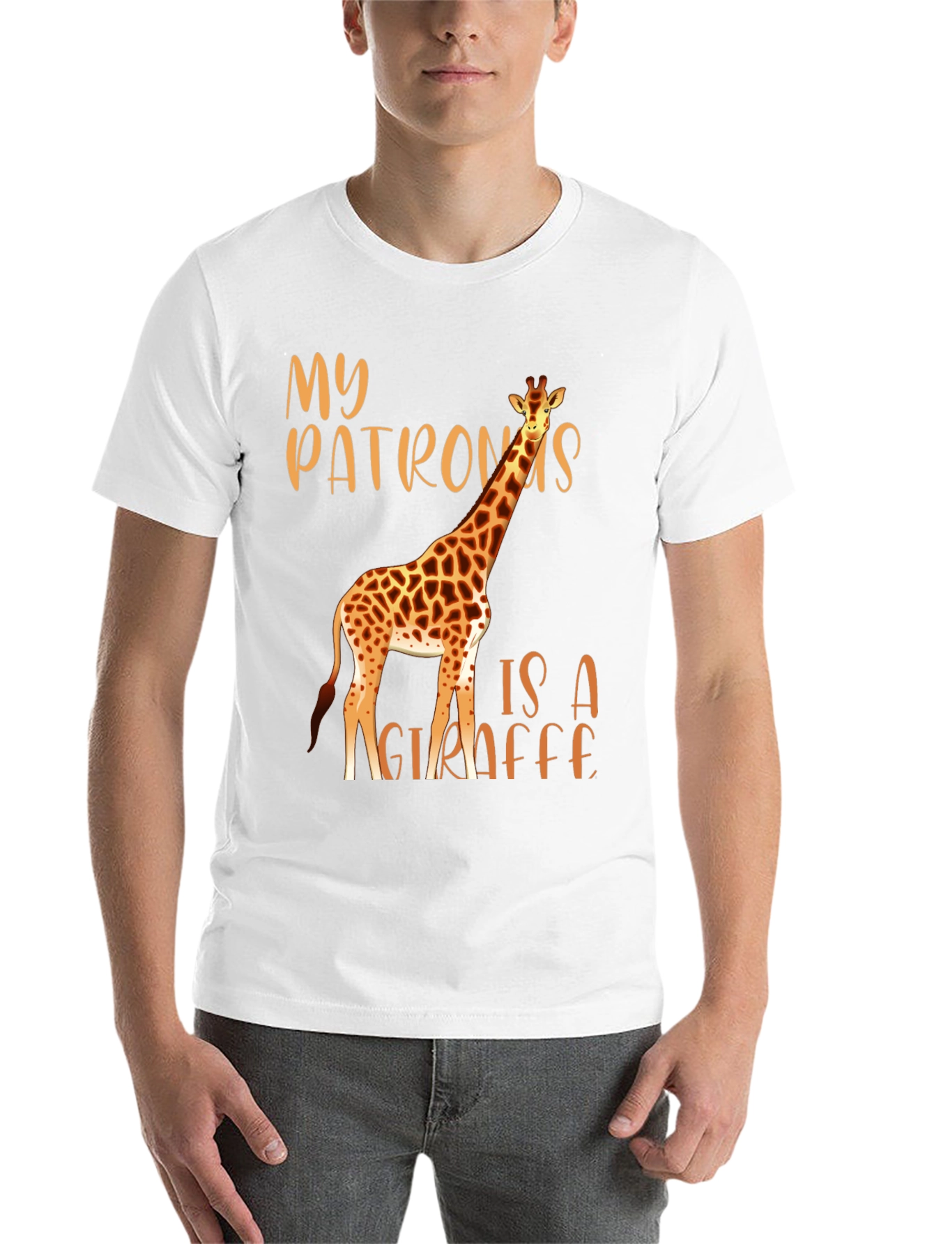 Black My Patronus Is A Giraffe T-Shirt view 14