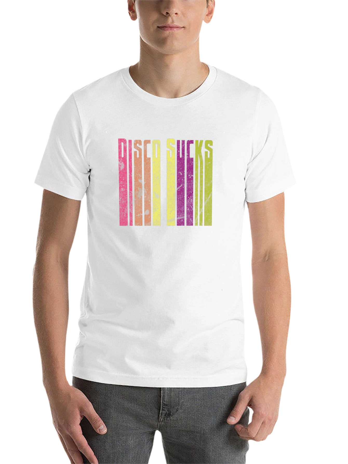 Black Disco Sucks Retro T-Shirt view 14