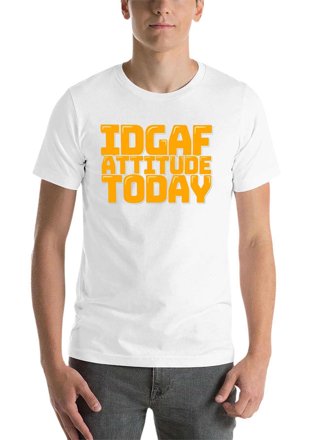 IDGAF Attitude Today Graphic Tee - Black - 14