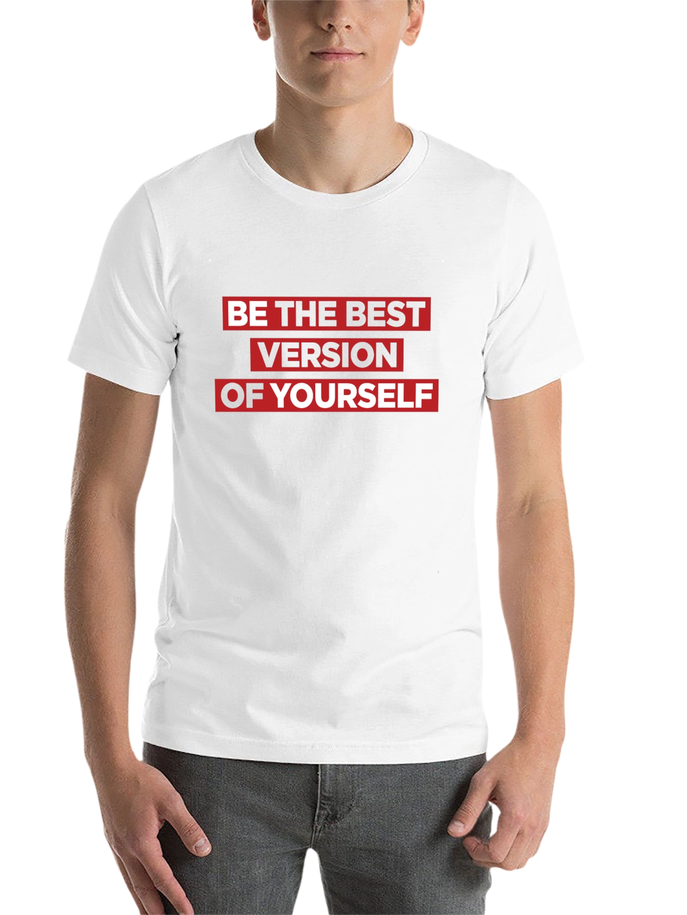 Motivational Black T-Shirt: Be the Best Version - 14