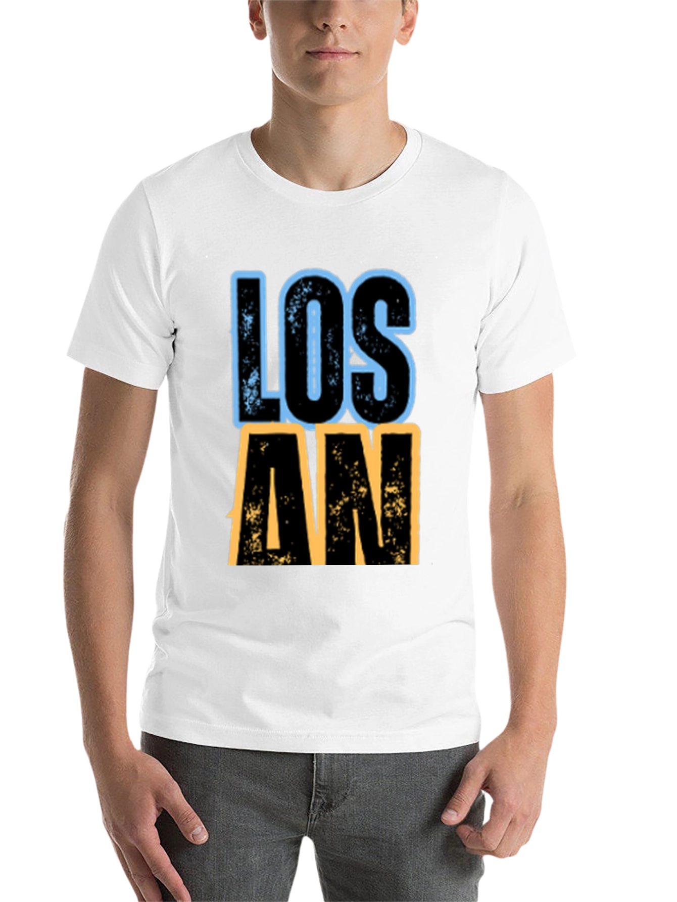 Black Los Angeles Graphic T-Shirt - Black view 14