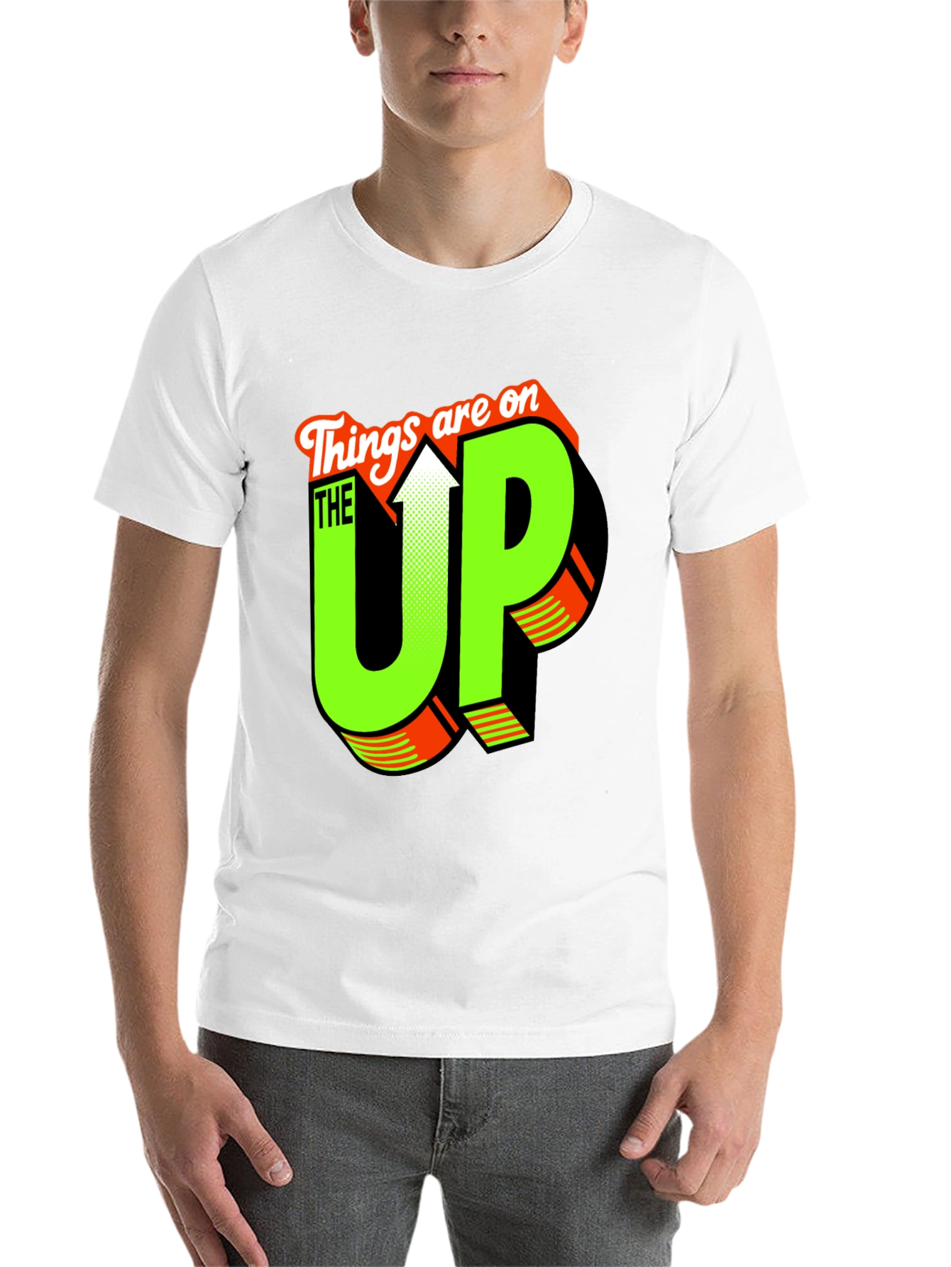Black Things are on the UP Graphic T-Shirt view 14