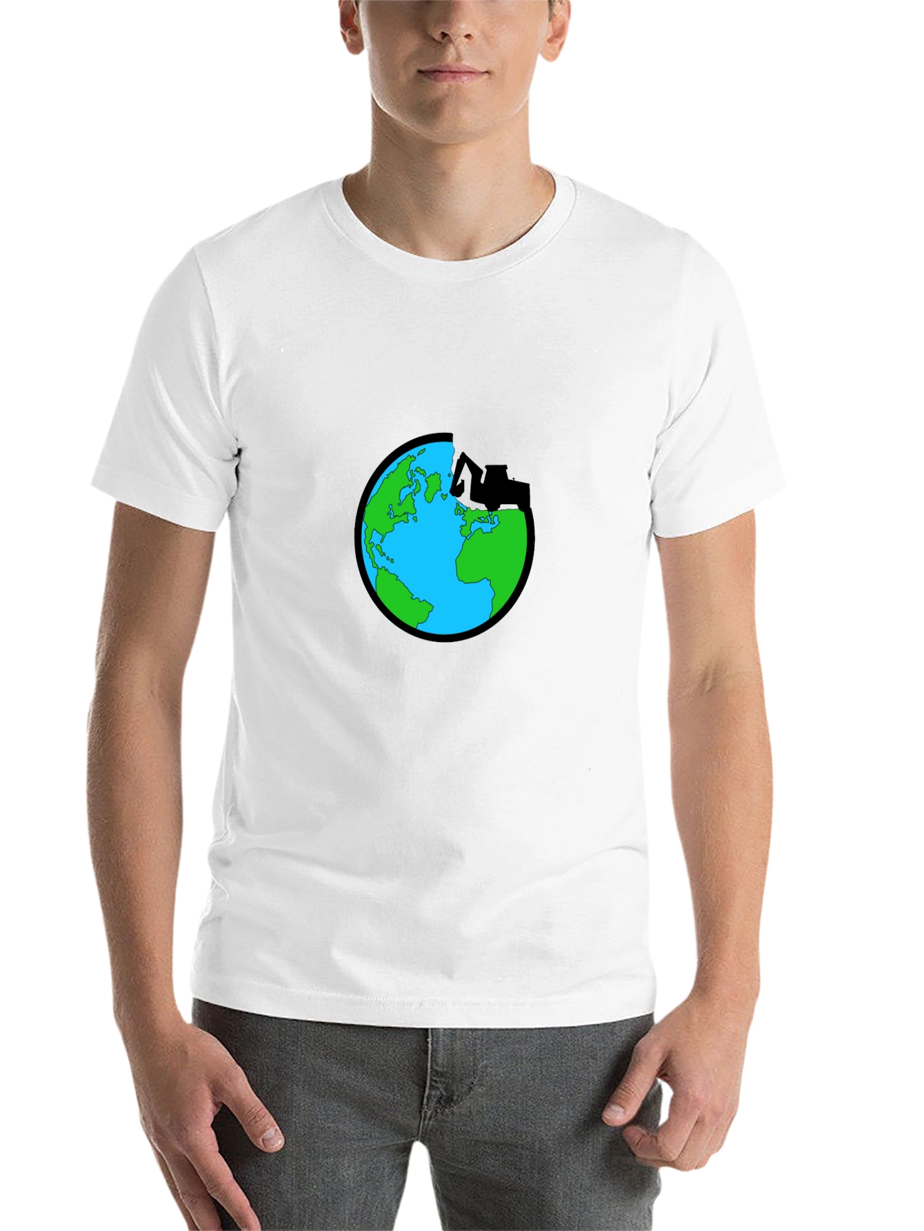 Black Earth Graphic Tee - Save the Planet T-Shirt view 14