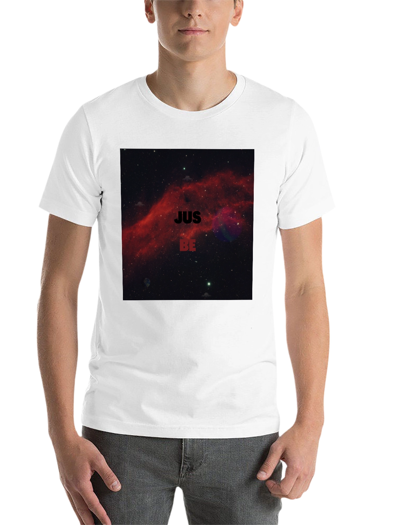 Black Just Be Nebula T-Shirt - Relaxed Fit view 14