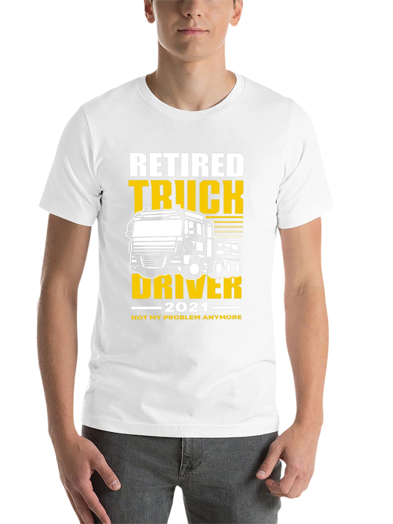 Black Retired Truck Driver 2021 T-Shirt view 14