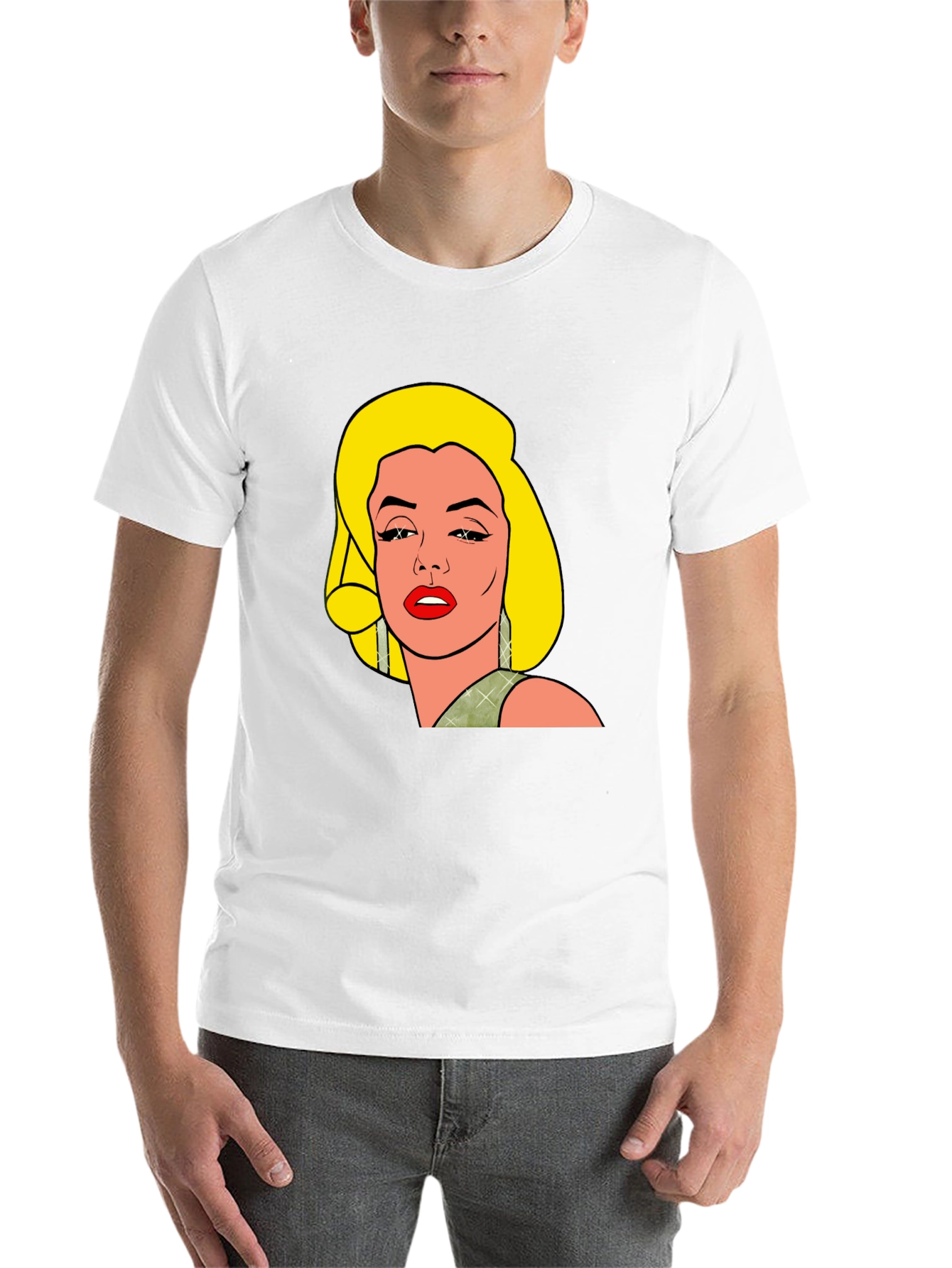 Black Pop Art Marilyn T-Shirt view 14