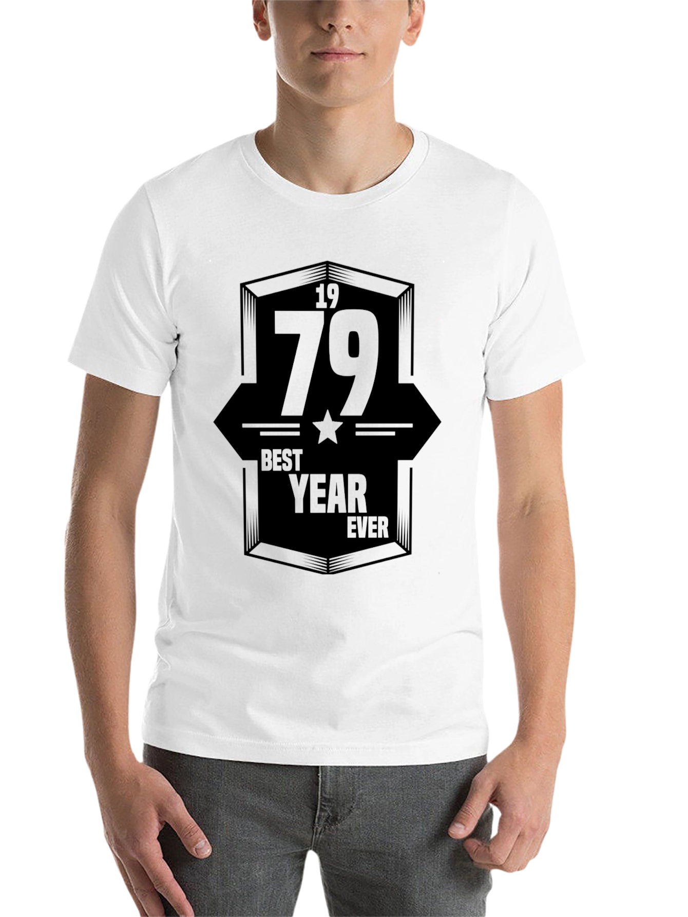 Black 1979 Best Year Ever Graphic T-Shirt - Black view 14