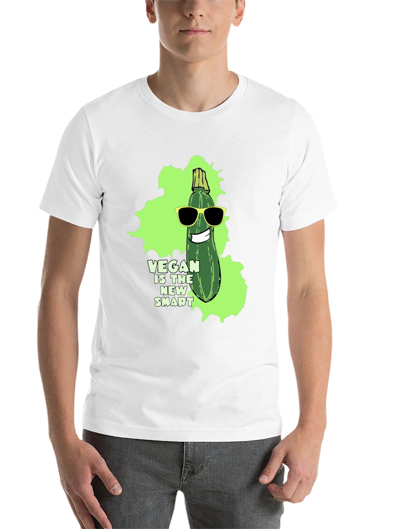 Vegan is the New Smart Graphic T-Shirt - 14