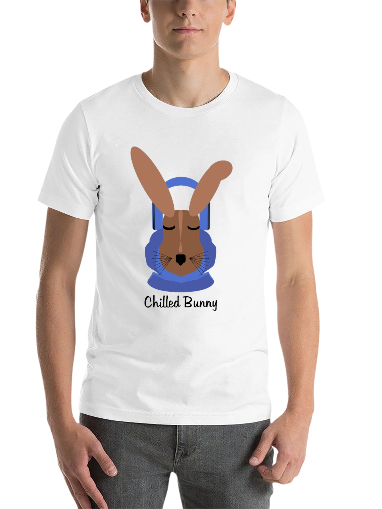 Black Chilled Bunny Graphic Tee - Relaxed Style view 14
