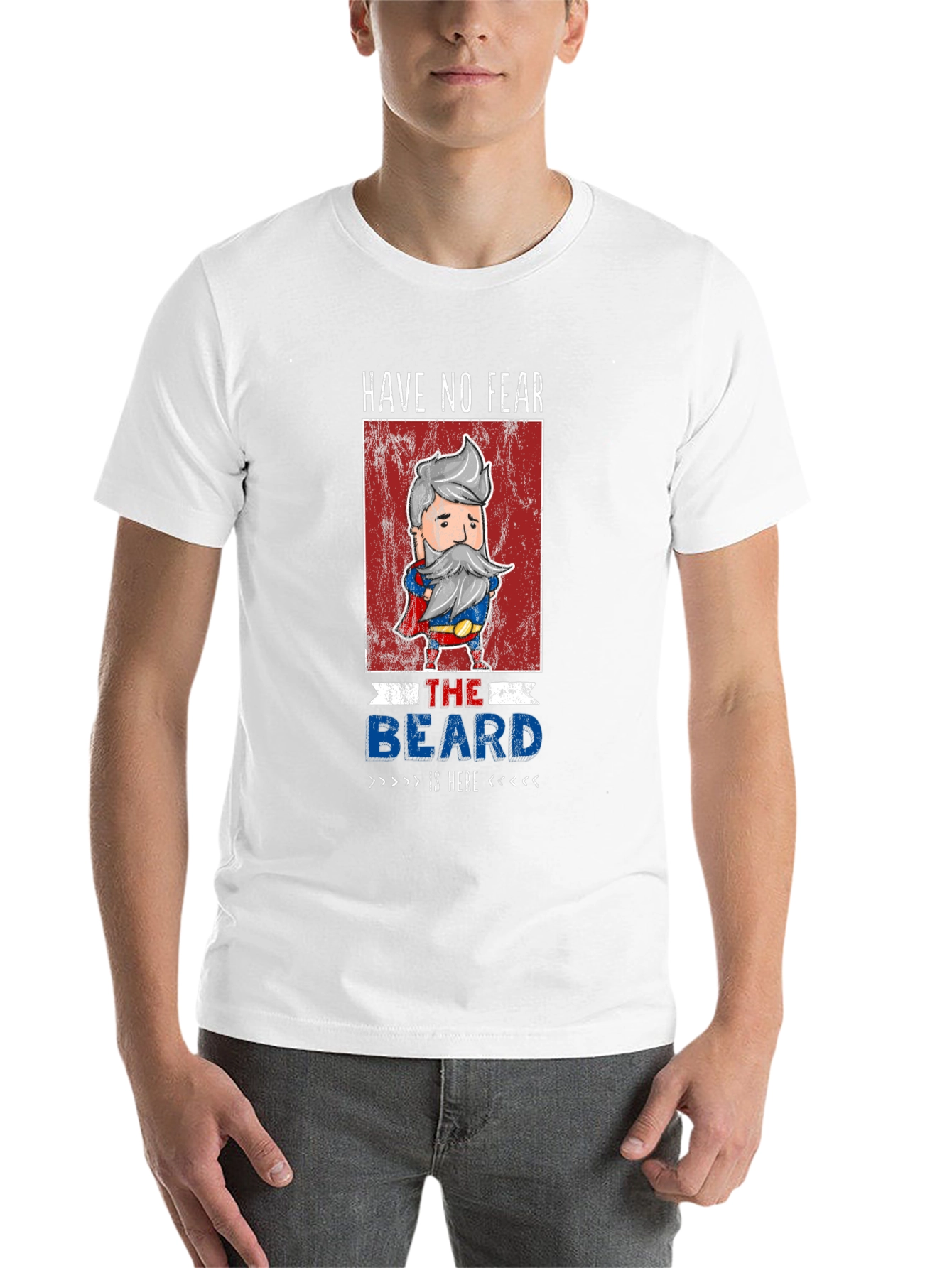 Black Have No Fear The Beard Is Here T-Shirt view 14
