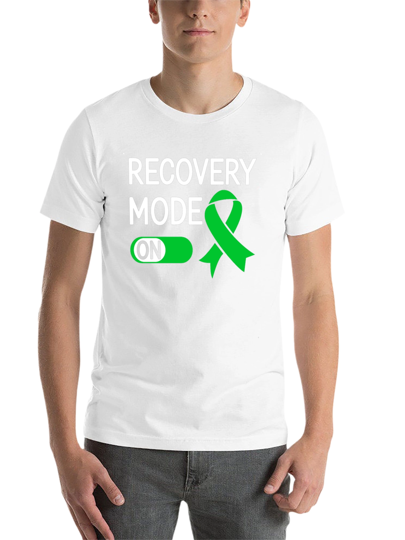 Black Recovery Mode ON T-Shirt - Mental Health Awareness view 14