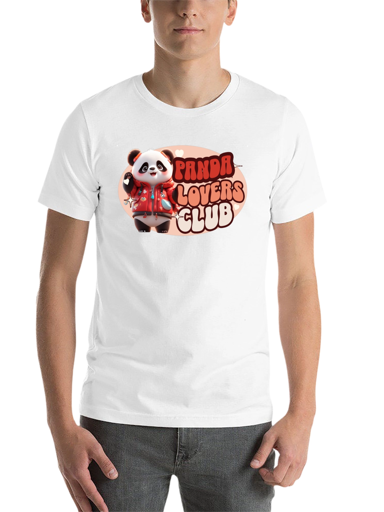 Black Panda Lovers Club T-Shirt view 14