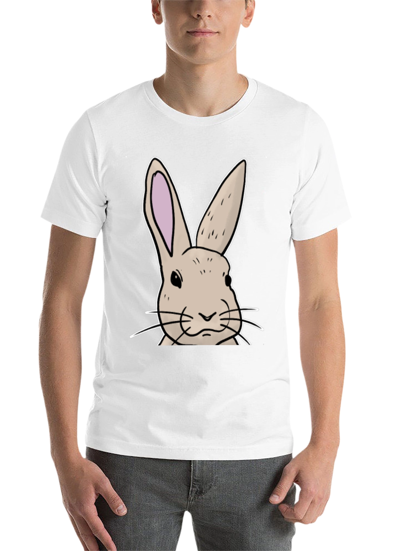 Black Bunny Graphic T-Shirt - Soft Cotton Blend view 14