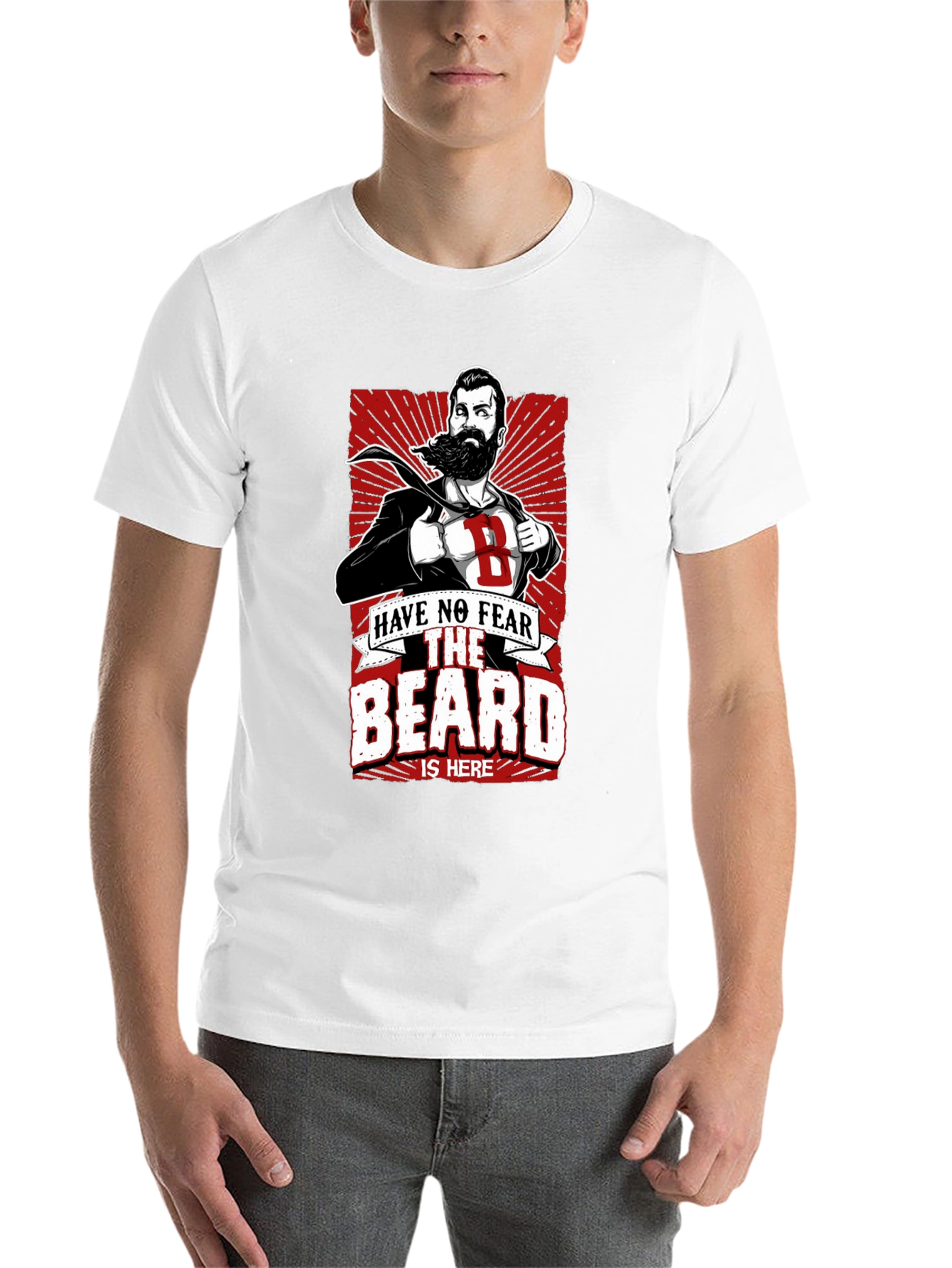 Black Beard Hero T-Shirt: Have No Fear, The Beard Is Here! view 14