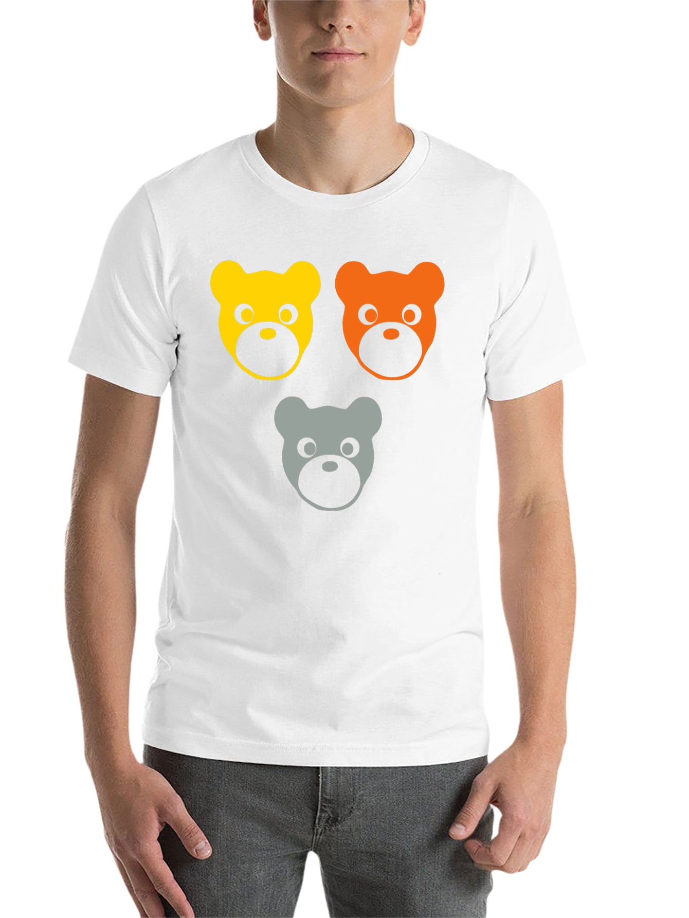 Black Cute Bears Graphic Tee - Black T-Shirt view 14