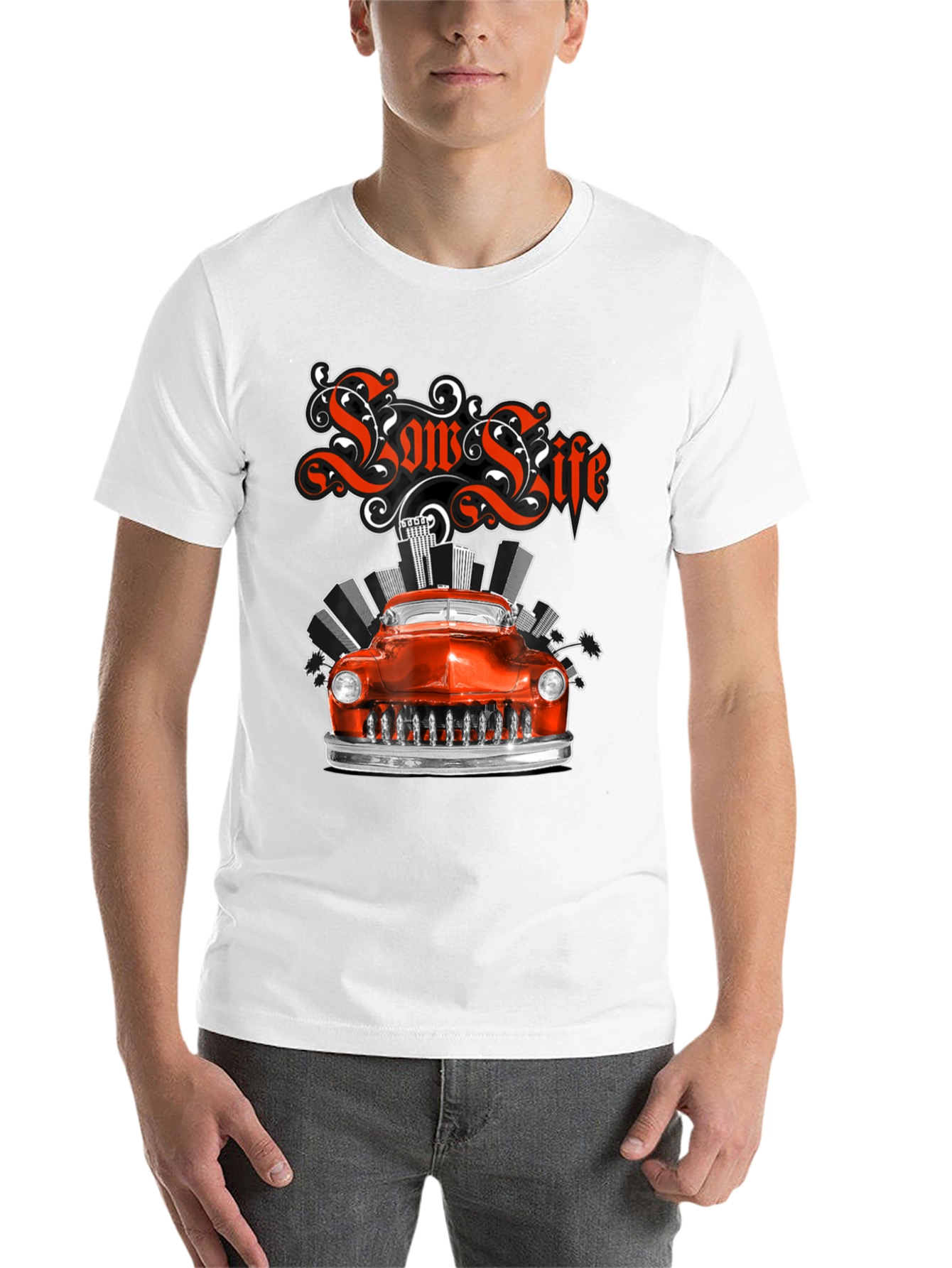 Black Low Life Classic Car Graphic Tee view 14