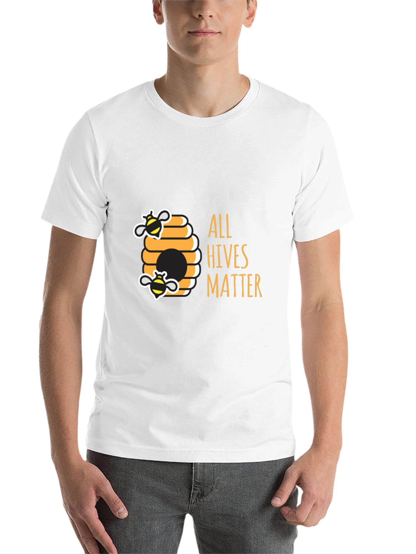 Black All Hives Matter Black T-Shirt - Bee Kind view 14