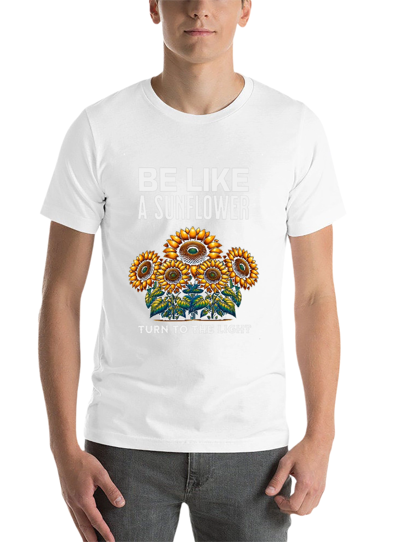 Black Sunflower Graphic T-Shirt - Be Like a Sunflower view 14