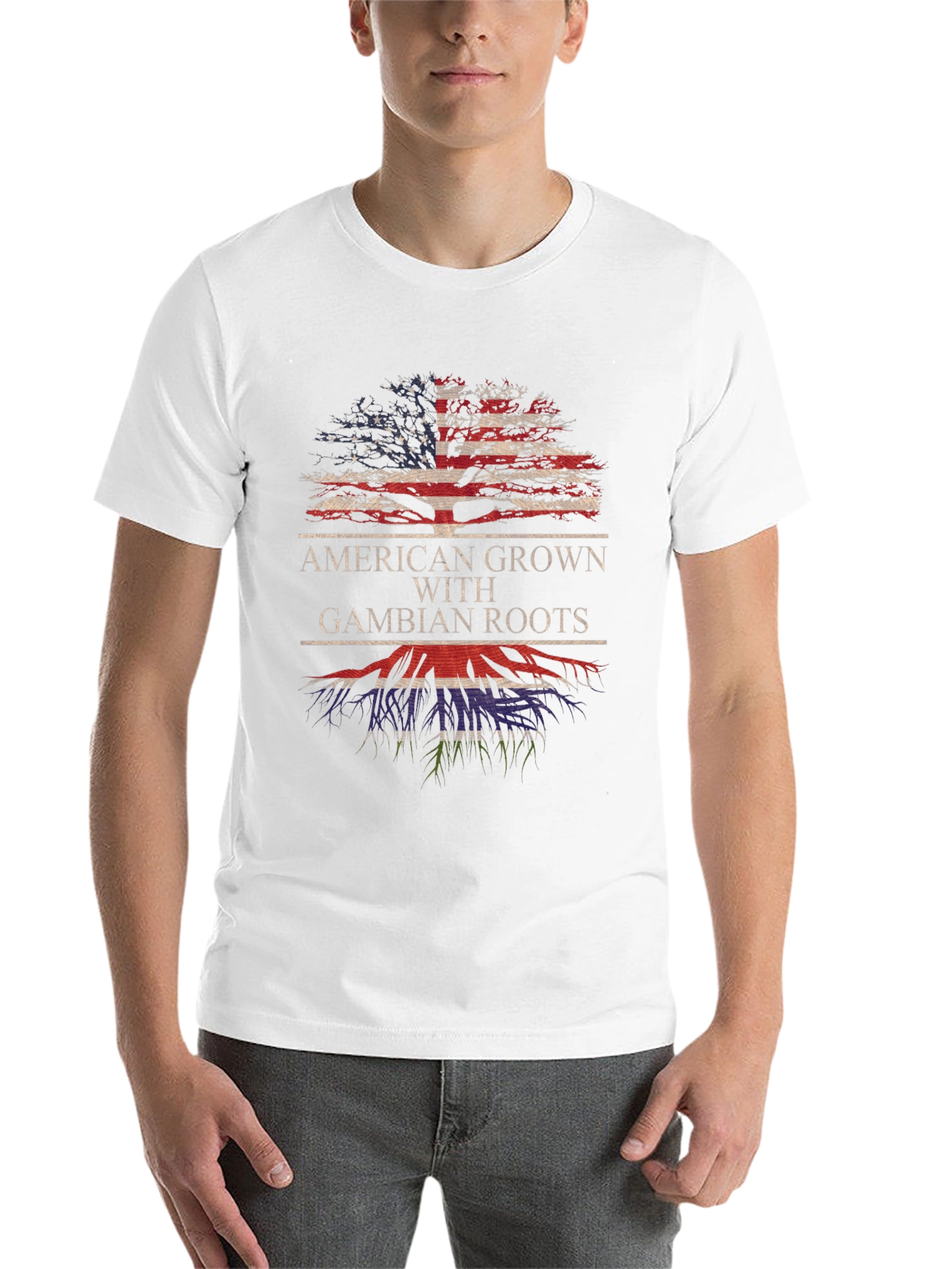 American Grown with Gambian Roots T-Shirt - 14