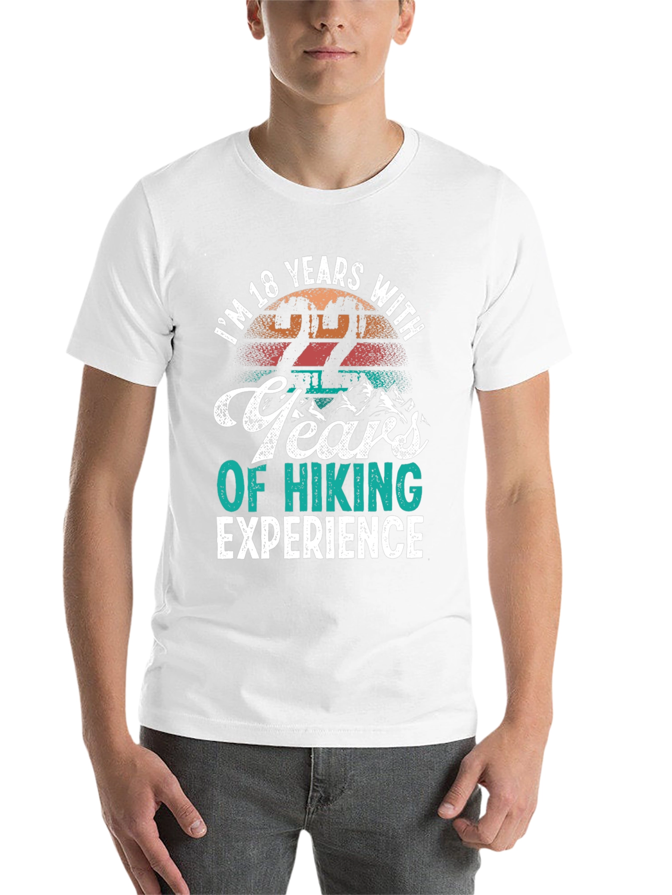 Black Funny Hiking T-Shirt - 22 Years Experience view 14