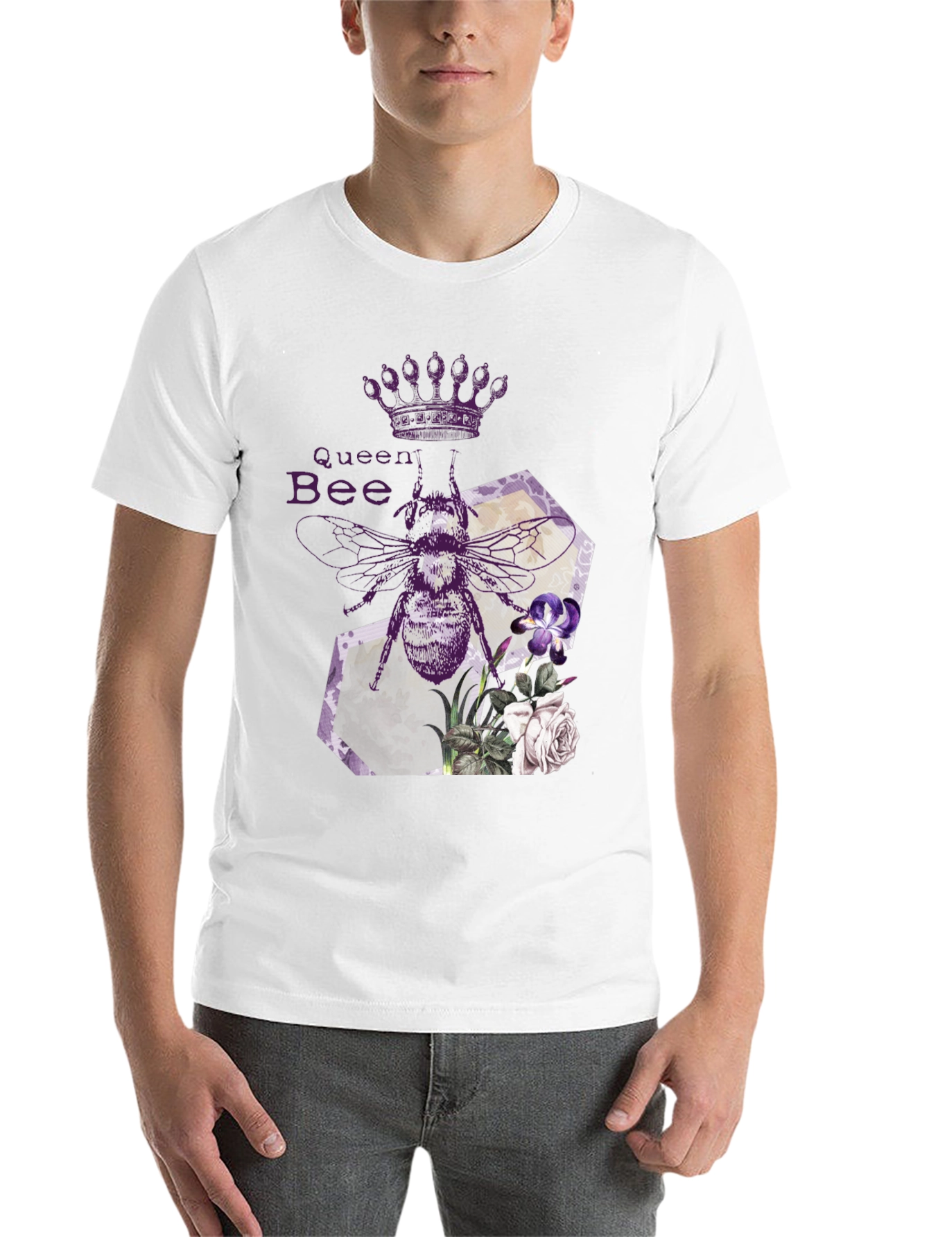 Black Queen Bee Graphic Tee - Stylish Black T-Shirt view 14