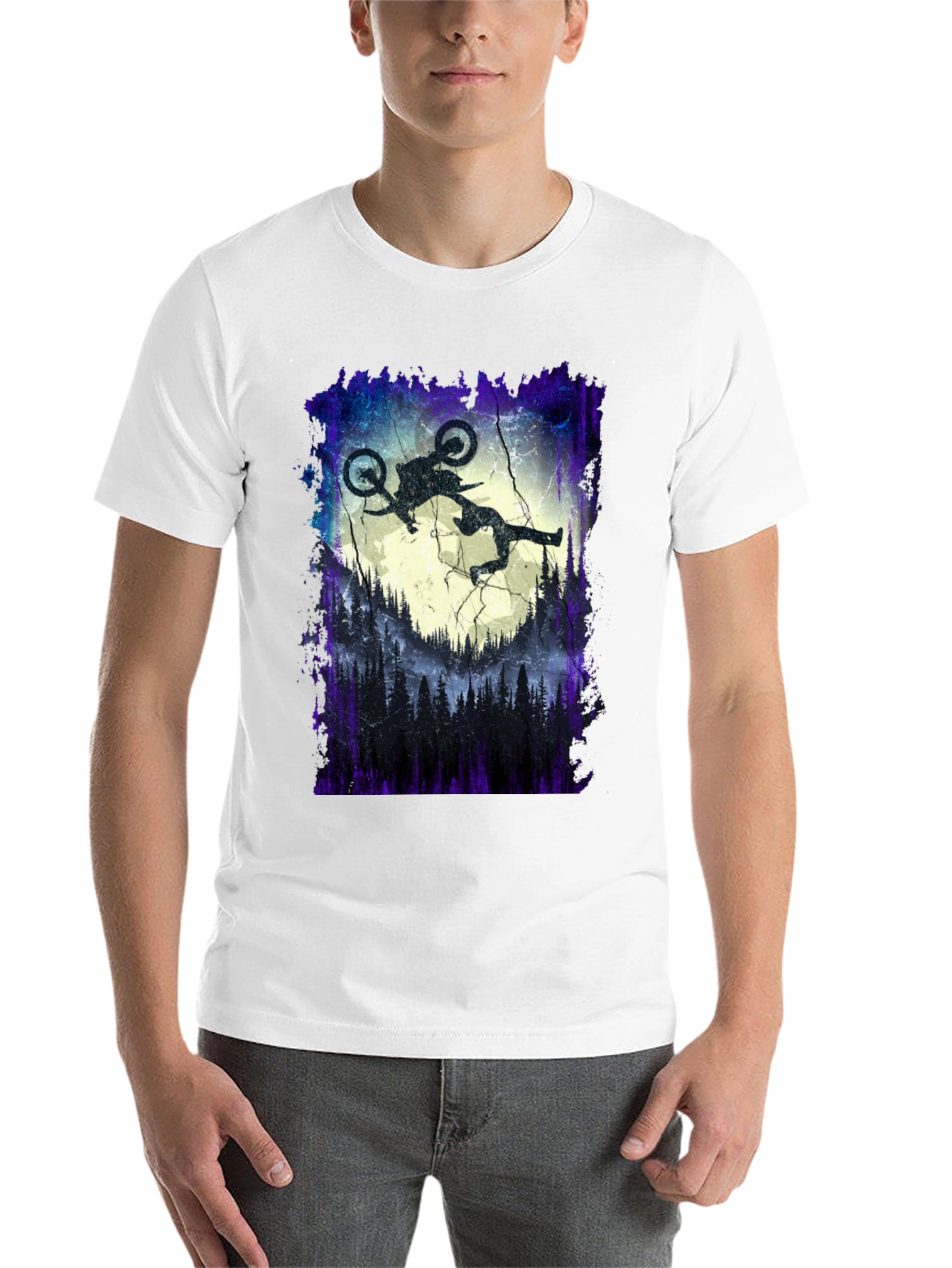 Black Mountain Bike Jump Graphic Tee view 14