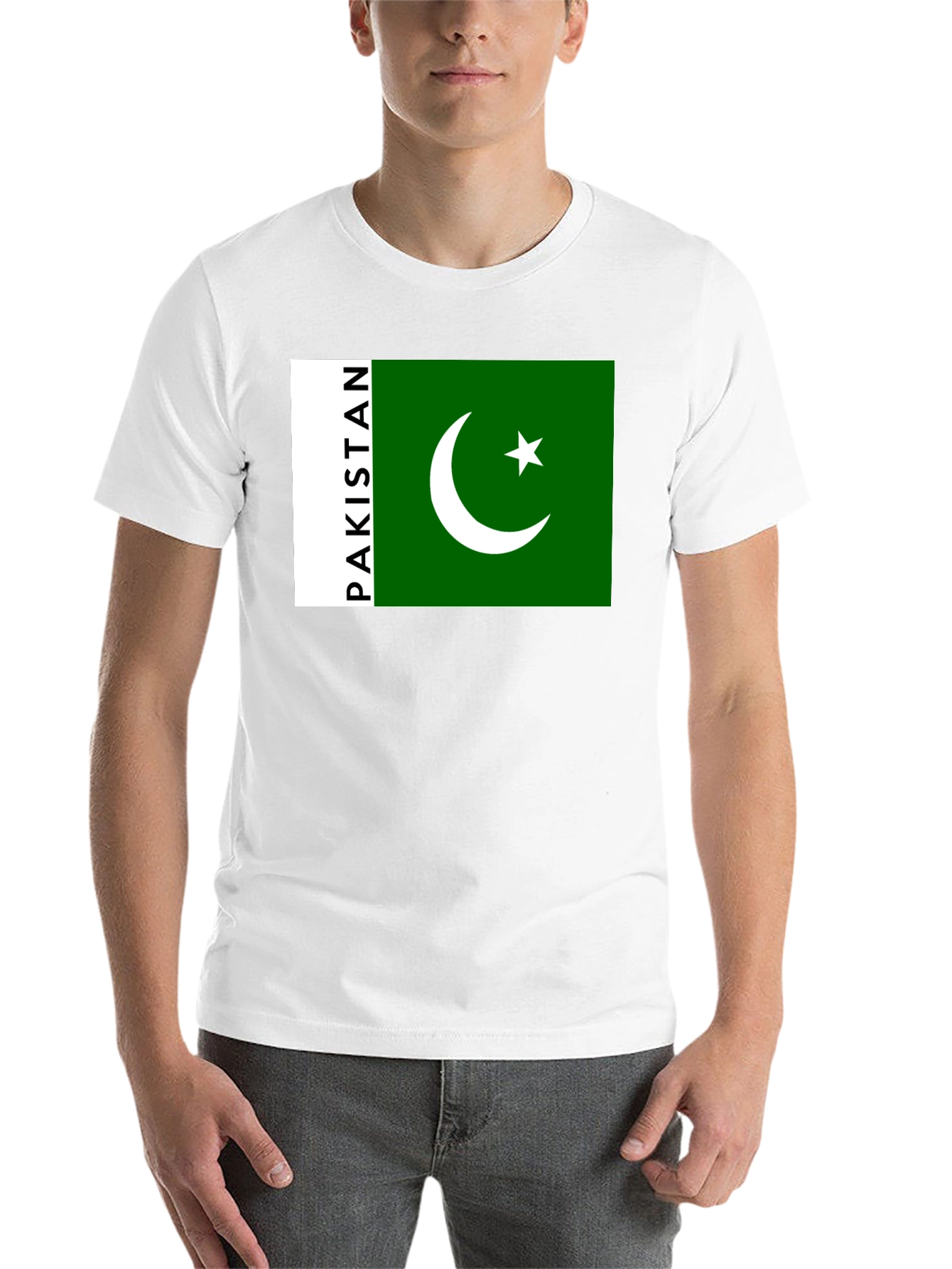 Black Pakistan Flag Graphic Black T-Shirt view 14