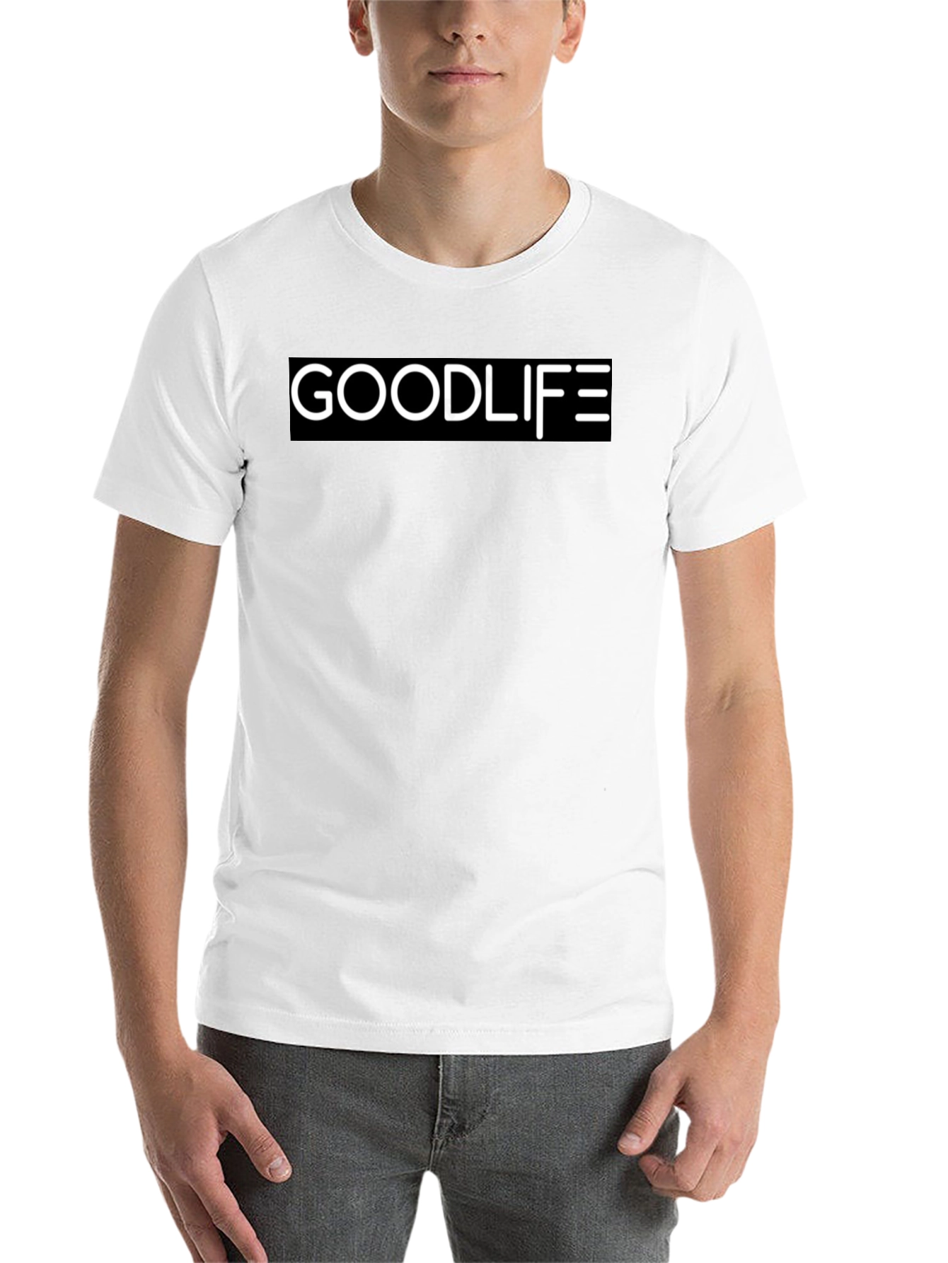 Black Goodlife Graphic Black T-Shirt - Stylish Everyday Wear view 14