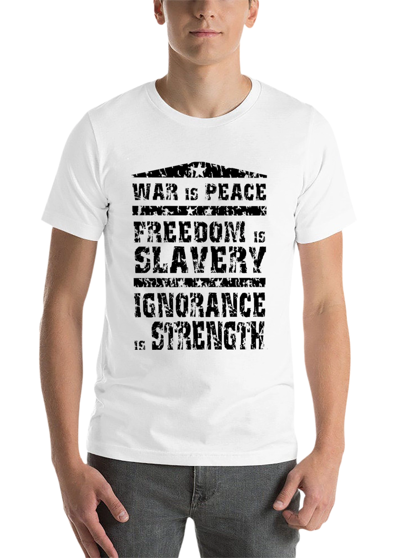 Black War Is Peace Graphic T-Shirt view 14