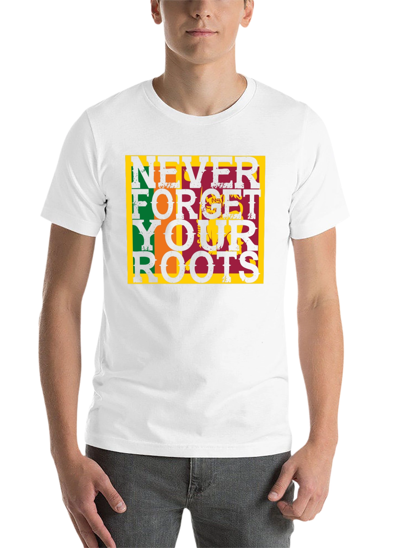 Black Never Forget Your Roots Graphic Tee view 14