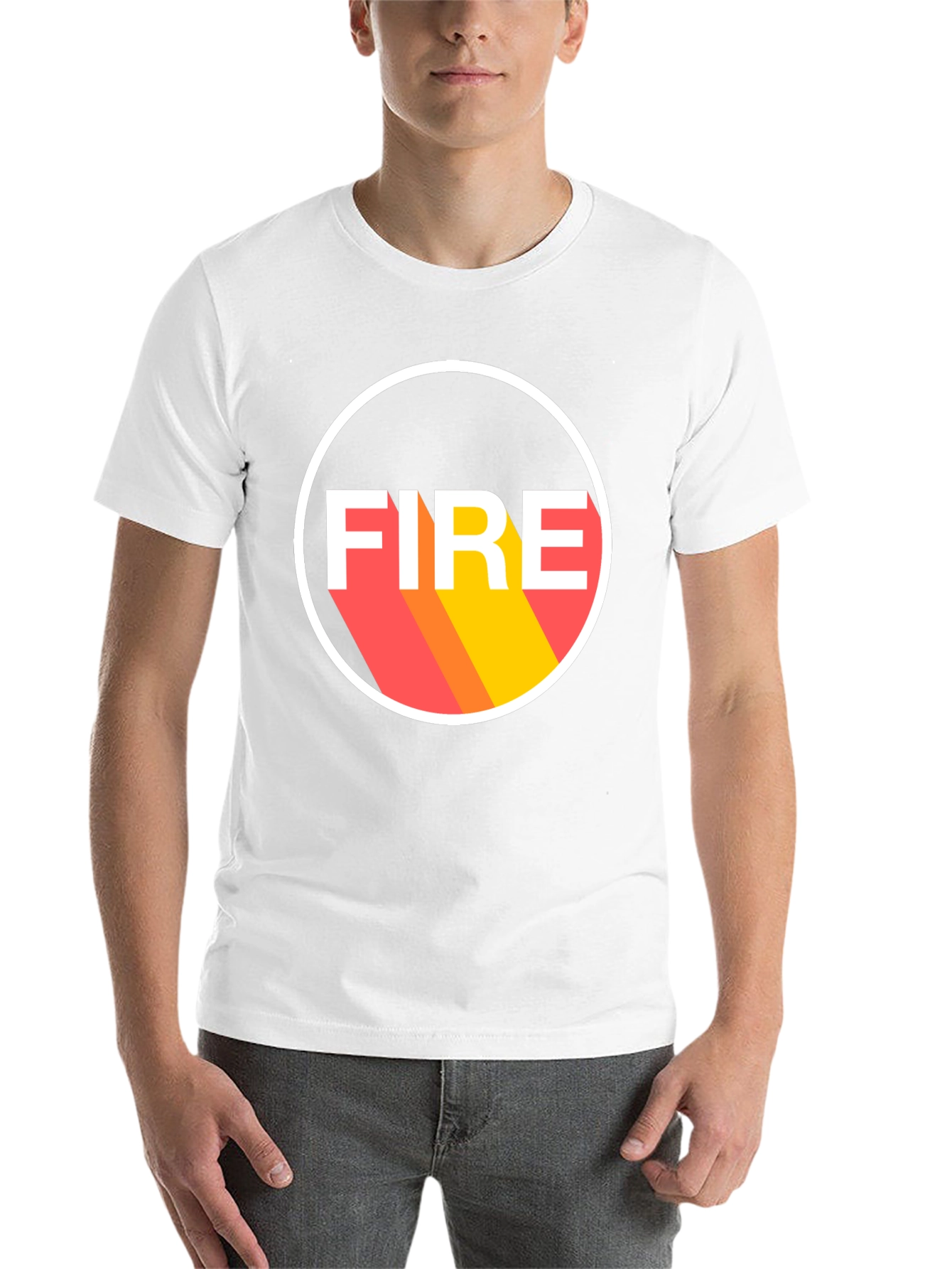 Black FIRE Graphic Tee - Bold Statement Shirt view 14